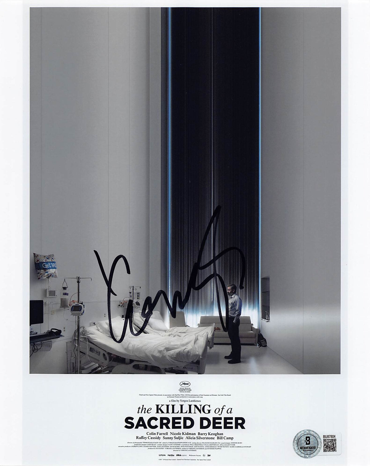 Yorgos Lanthimos the Killing of a Sacred Deer Signed 8x10 Photo BAS #BU87804