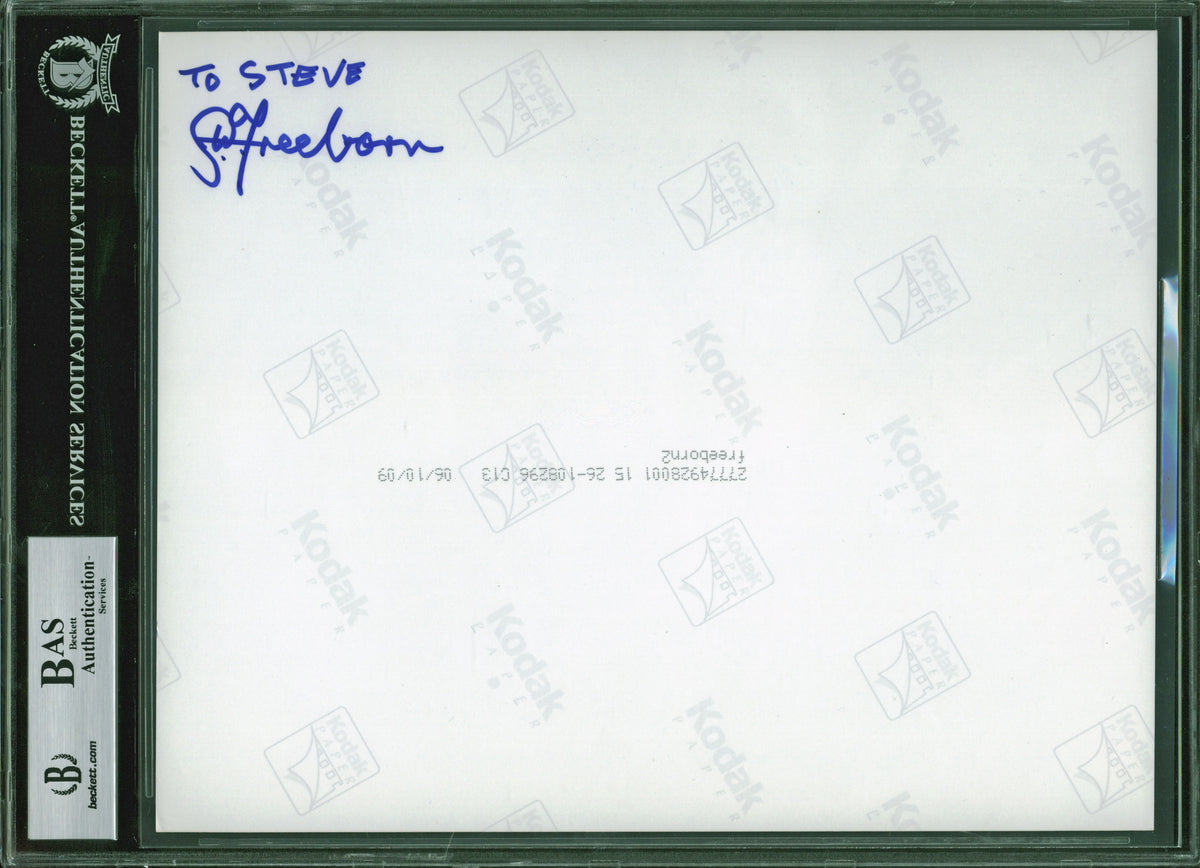 Peter Mayhew & Stewart Freeborn Star Wars Authentic Signed 8x10 Photo BAS Slab 2