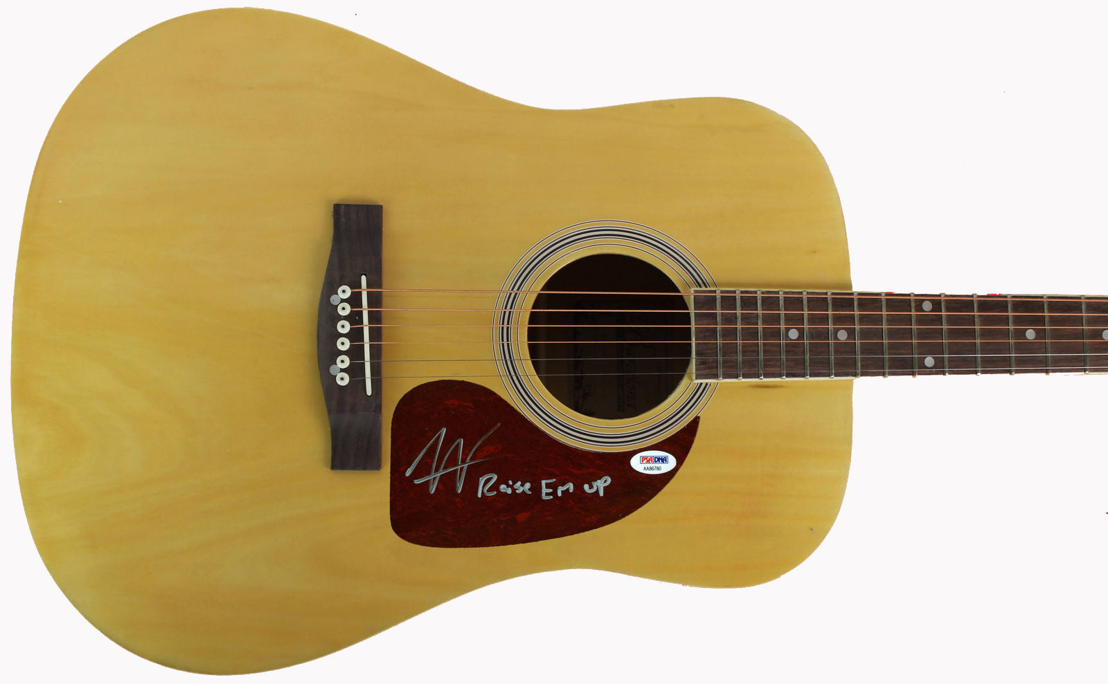 Austin Webb "Raise Em Up" Signed Acoustic Guitar Autographed PSA/DNA #AA86780