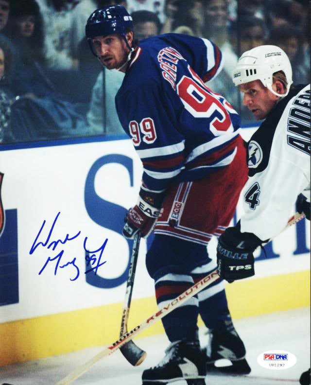 Rangers Wayne Gretzky Signed 8X10 Photo Auto Graded Perfect 10! PSA/DNA #U01292