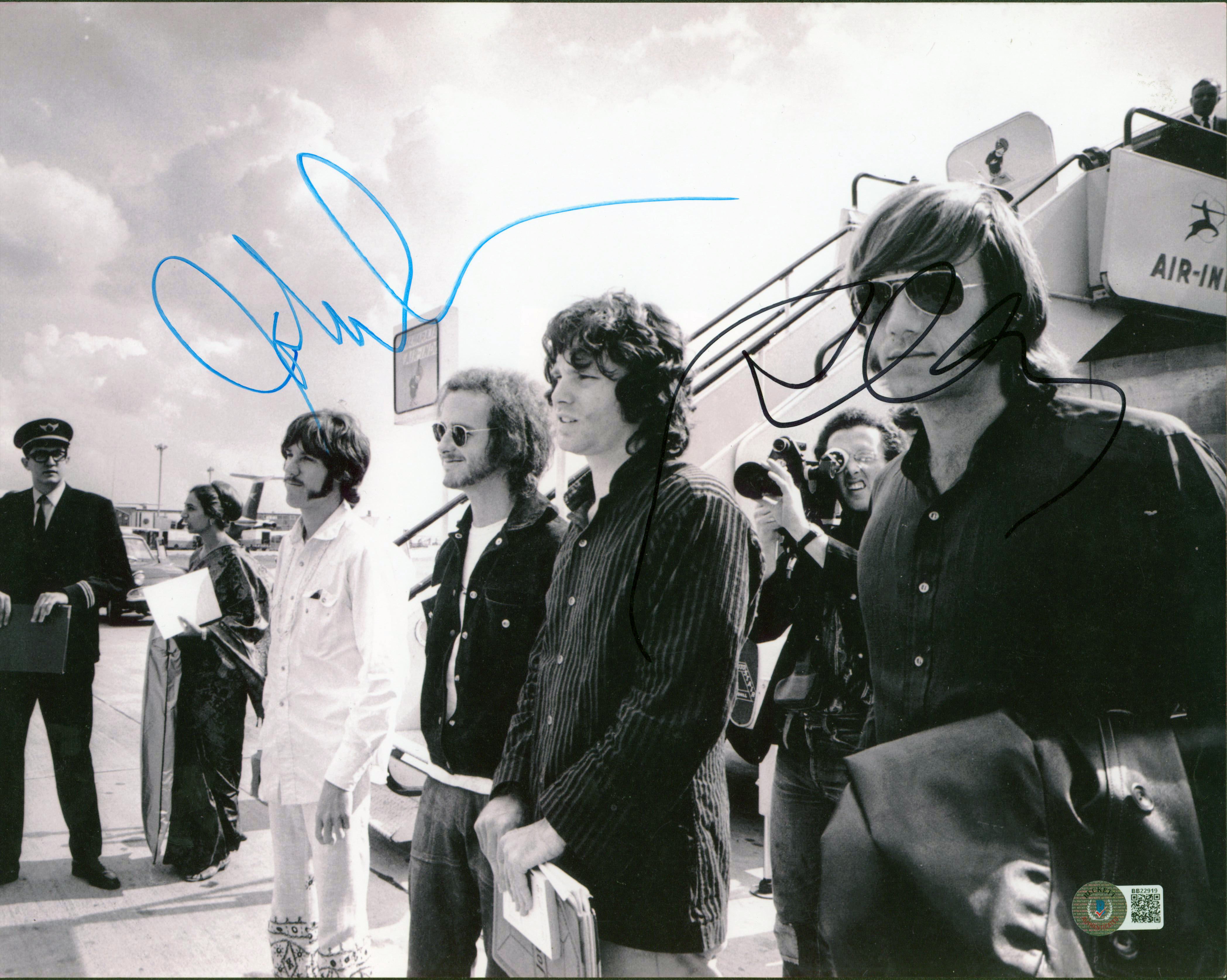 John Densmore & Robby Krieger The Doors Signed 11x14 Photo BAS #BB22919