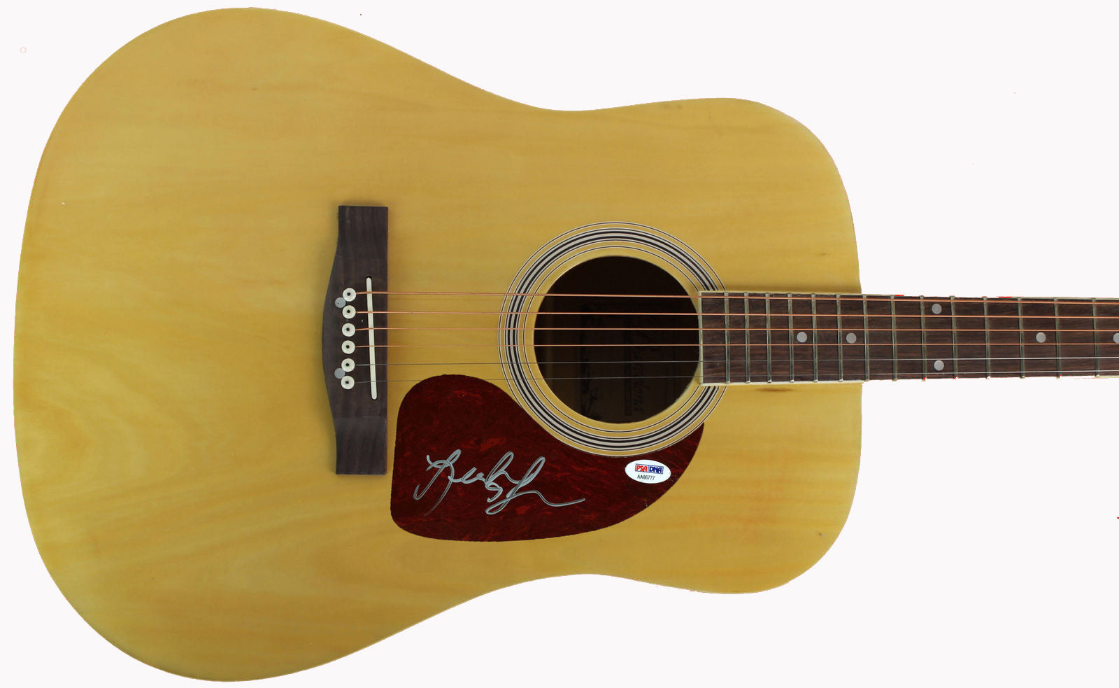 Leah Turner Authentic Signed Acoustic Guitar Autographed PSA/DNA #AA86777