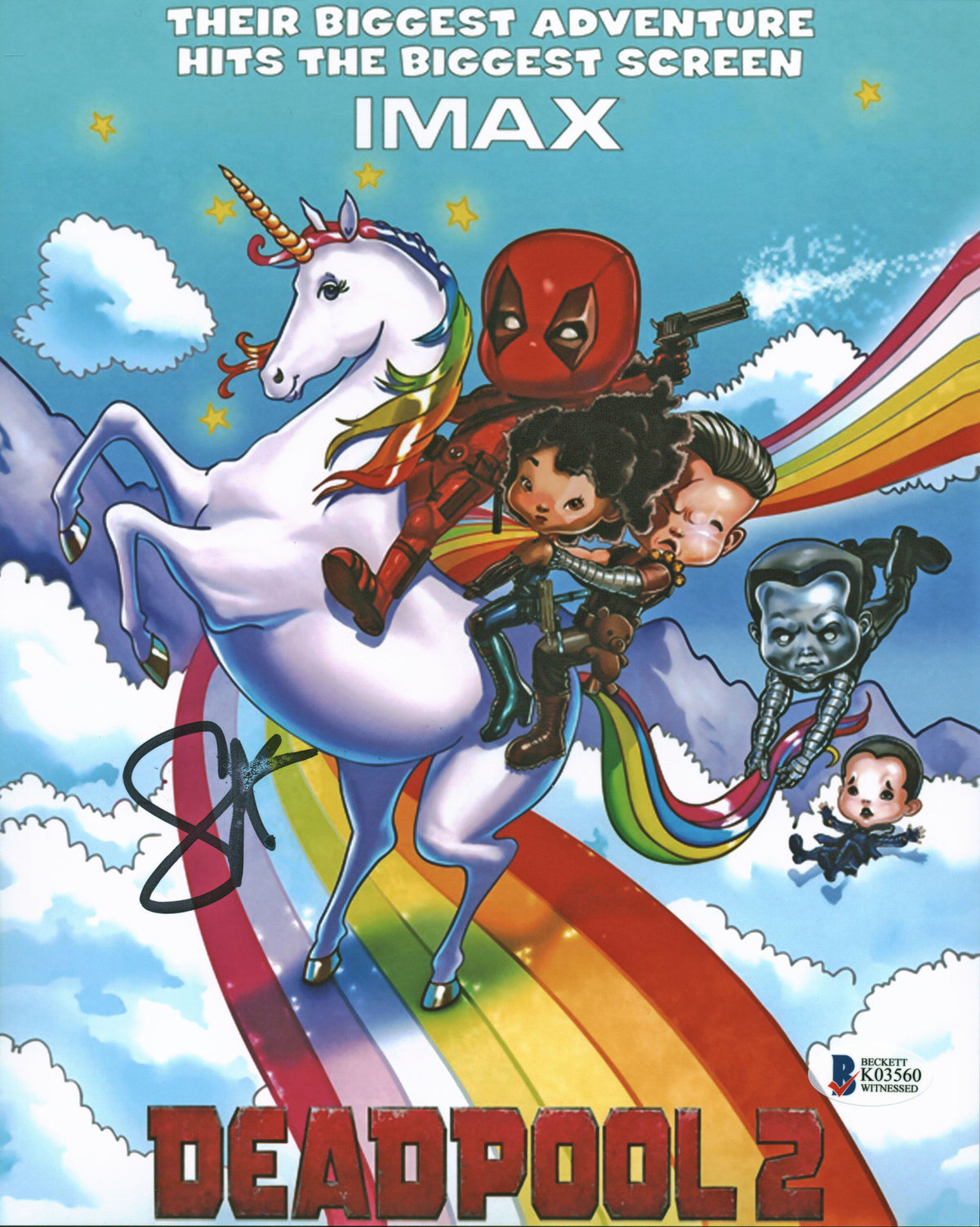 Stefan Kapicic Deadpool Signed 8x10 photo Autographed BAS Witnessed #K03560