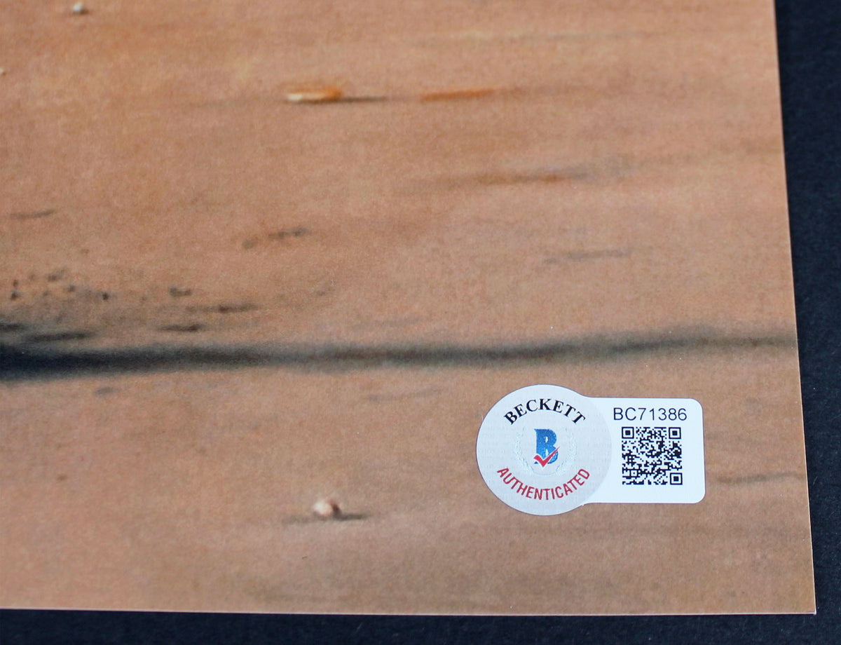 Ralph Macchio The Karate Kid Signed 11x14 Horizontal Stump Photo BAS #BC71386