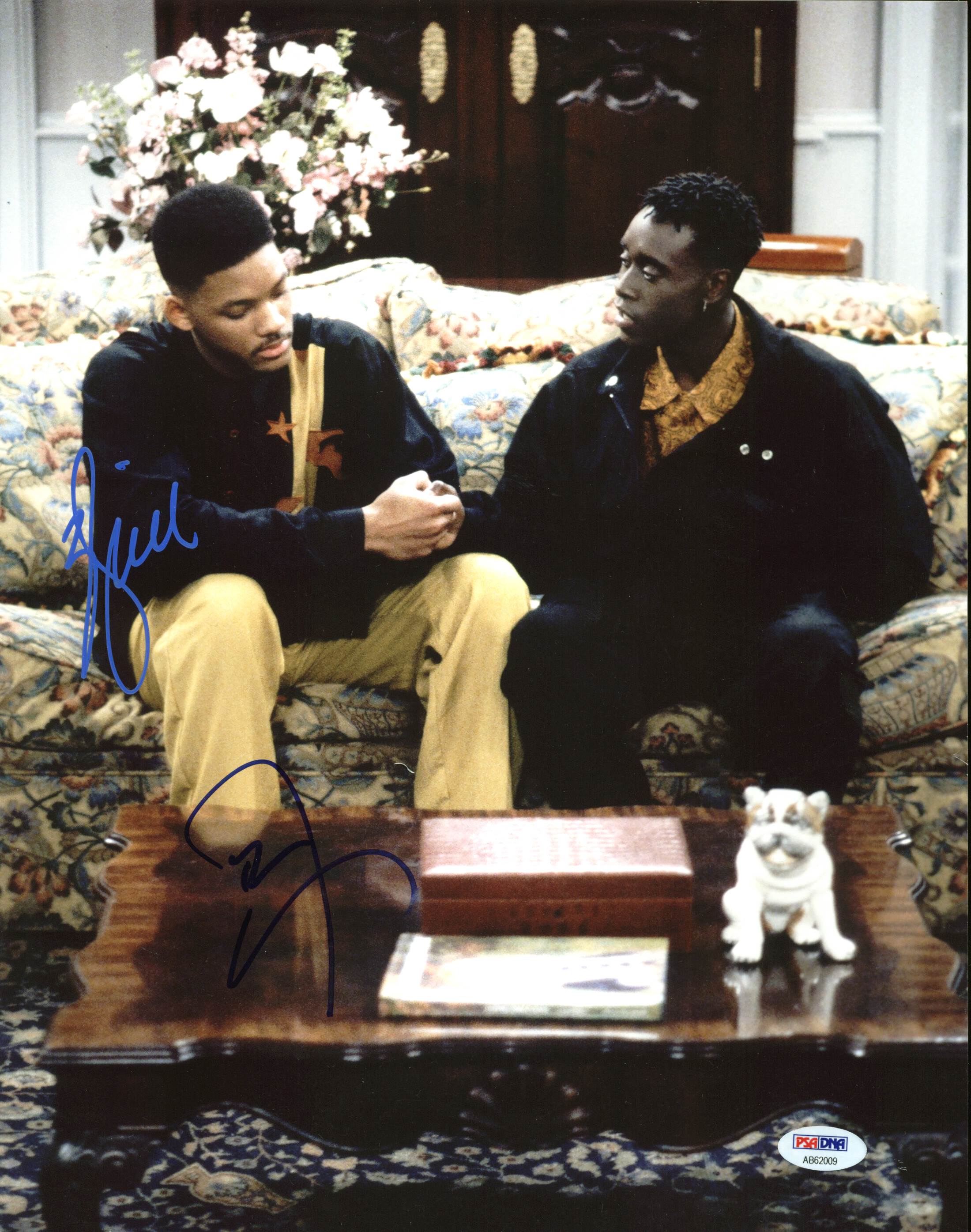 Will Smith & Don Cheadle Fresh Prince of Bel-Air Signed 11X14 Photo PSA #AB62009