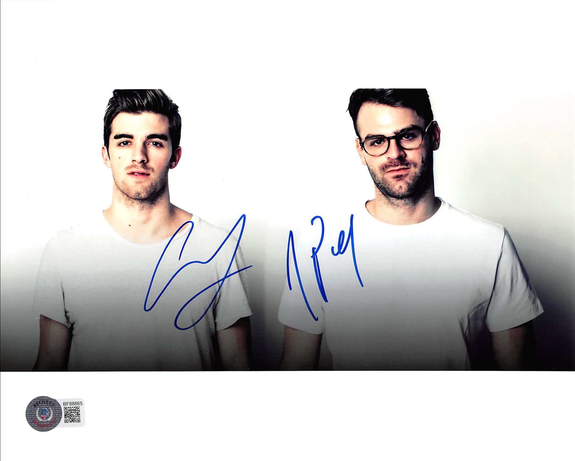 Drew Taggart & Alex Pall The Chainsmokers Signed 8x10 Photo BAS #BF88865