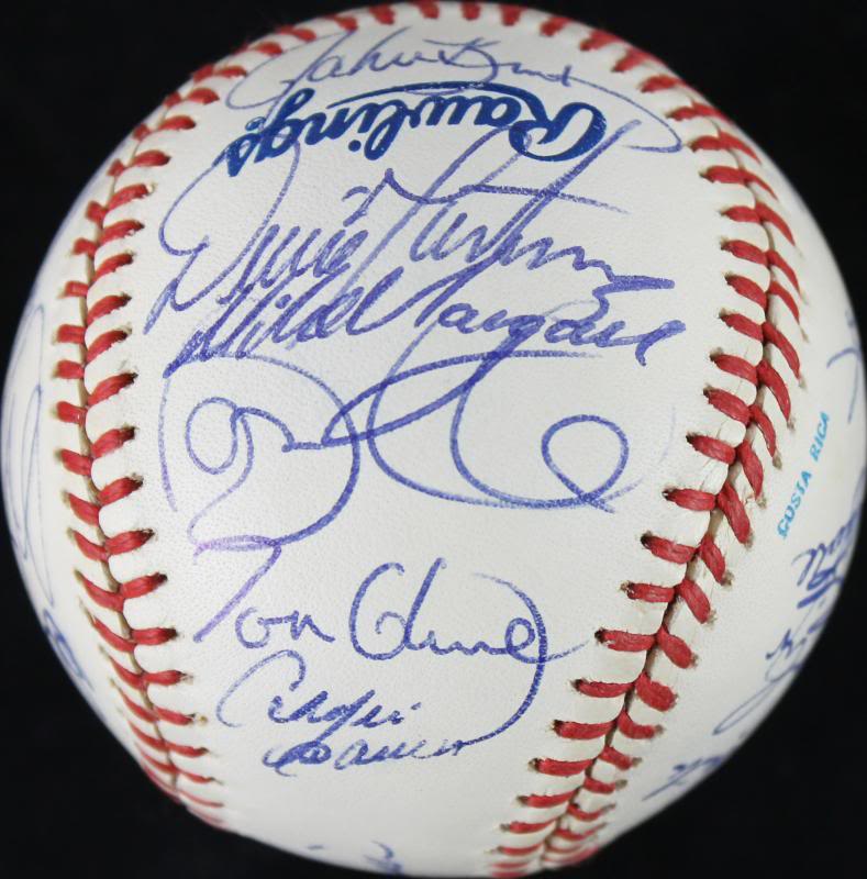 1991 Nl All Stars (25) Signed OML 91 Asg Baseball Sandberg Gwynn PSA/DNA #U03041