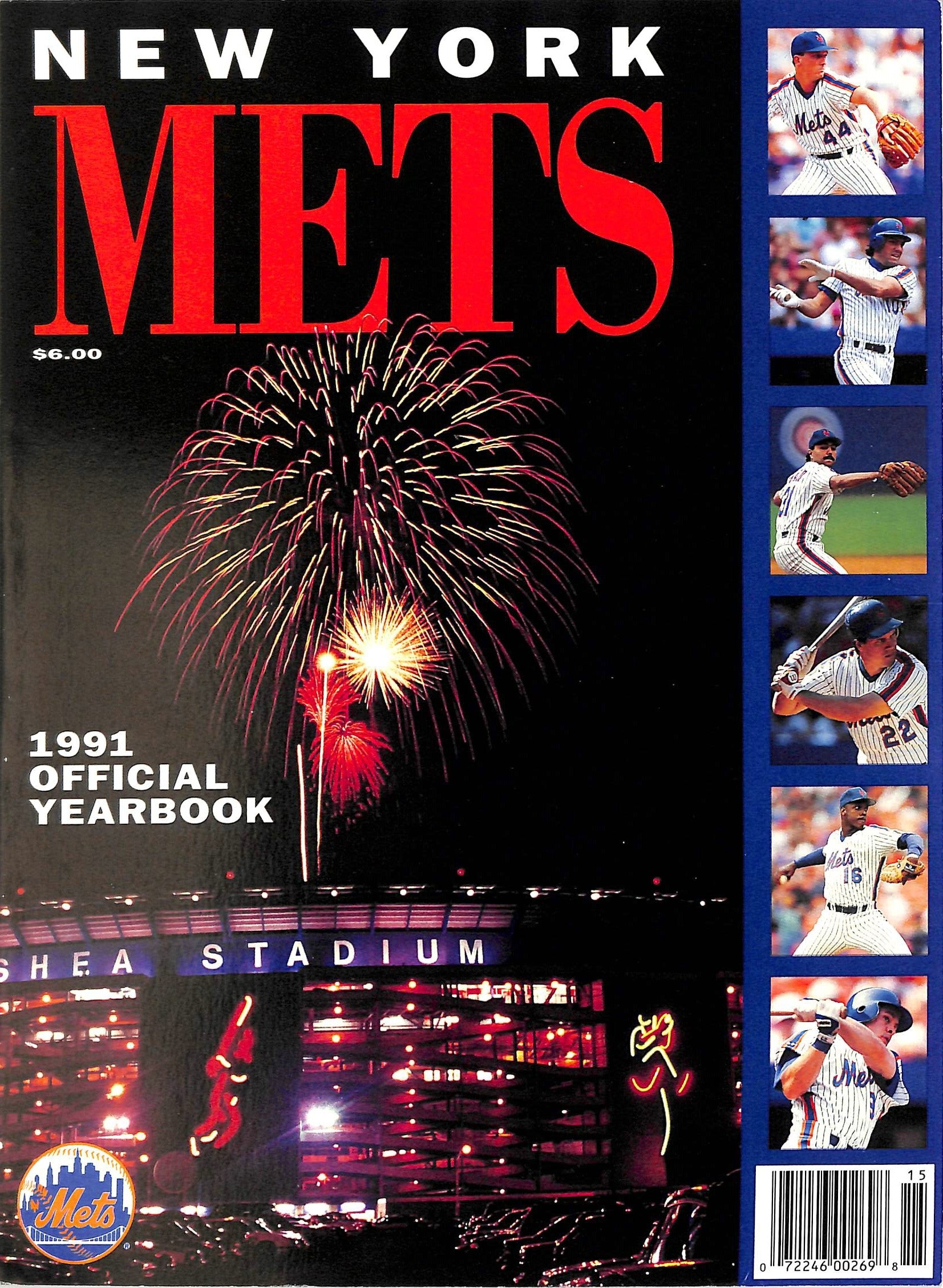 New York Mets 1991 Official Yearbook Program Unsigned