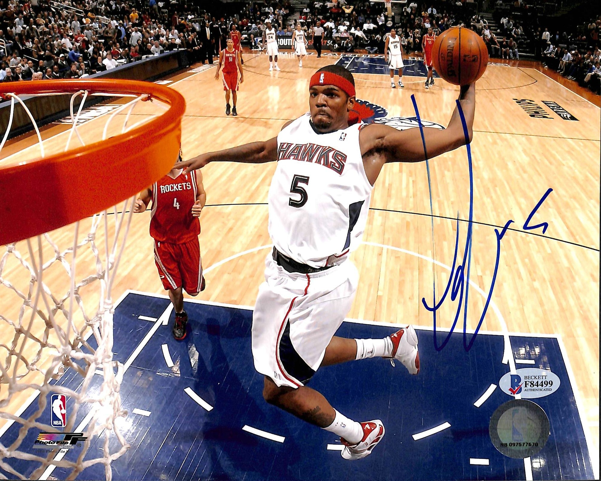 Hawks Josh Smith Authentic Signed 8x10 Photo Autographed BAS #F84499