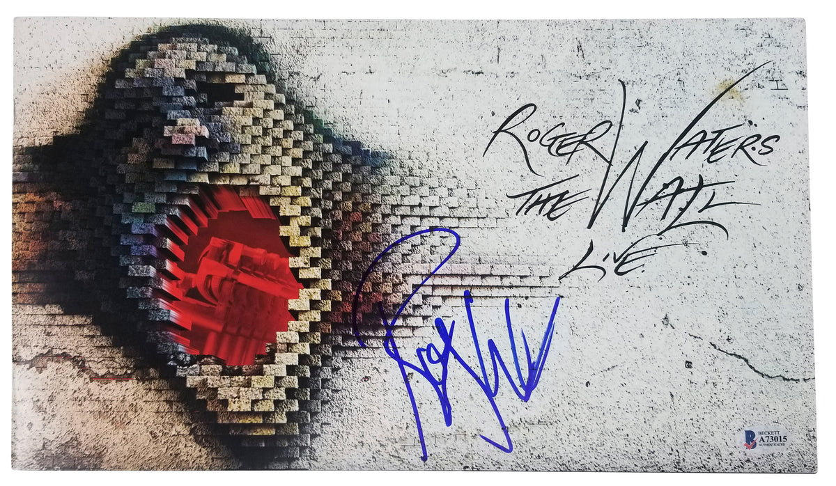 Pink Floyd Roger Waters Signed 8x14 The Wall Live Tour Program BAS #A73015