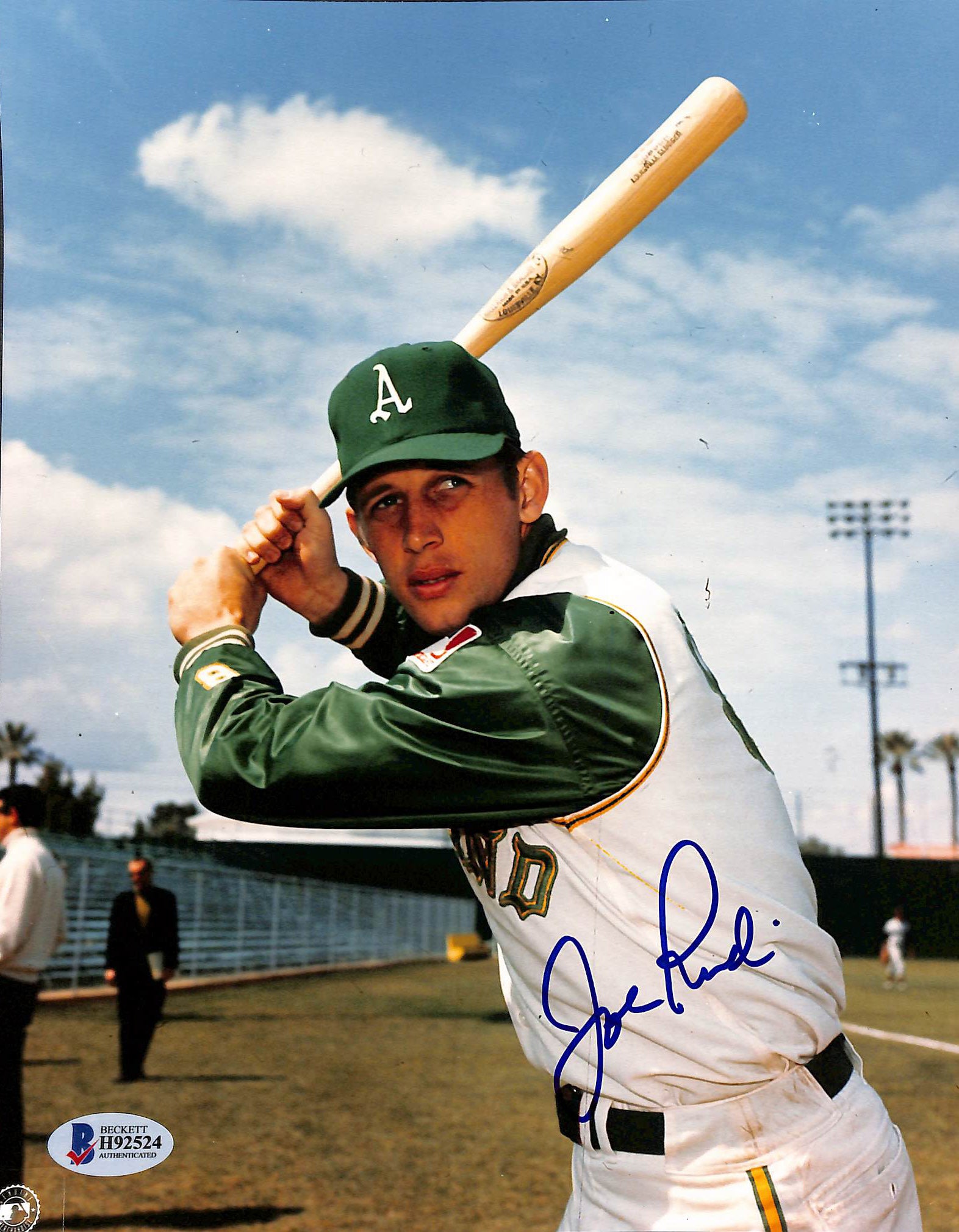 Athletics Joe Rudi Authentic Signed 8x10 Photo Autographed BAS 1