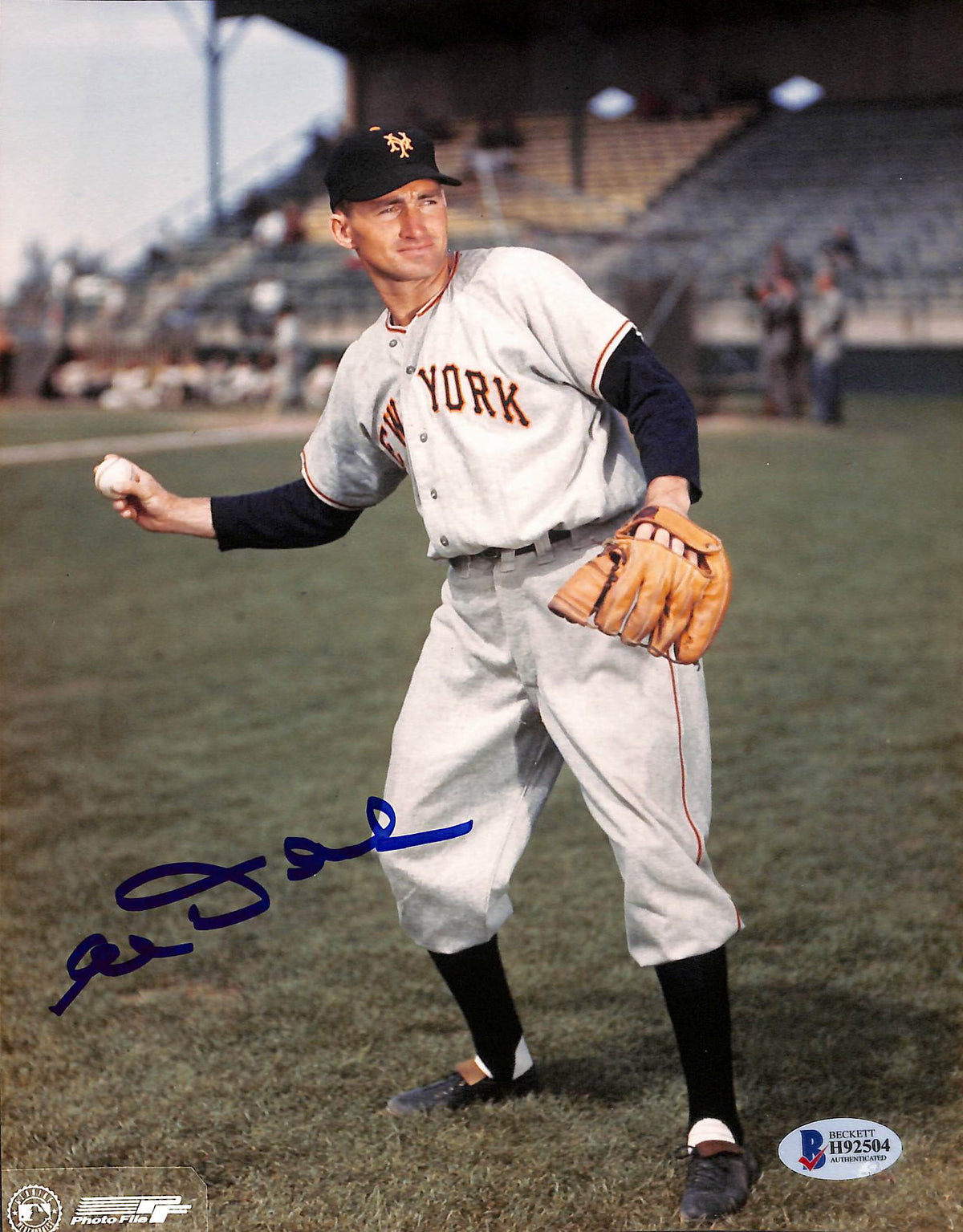 Giants Al Dark Authentic Signed 8x10 Photo Autographed BAS #H92304