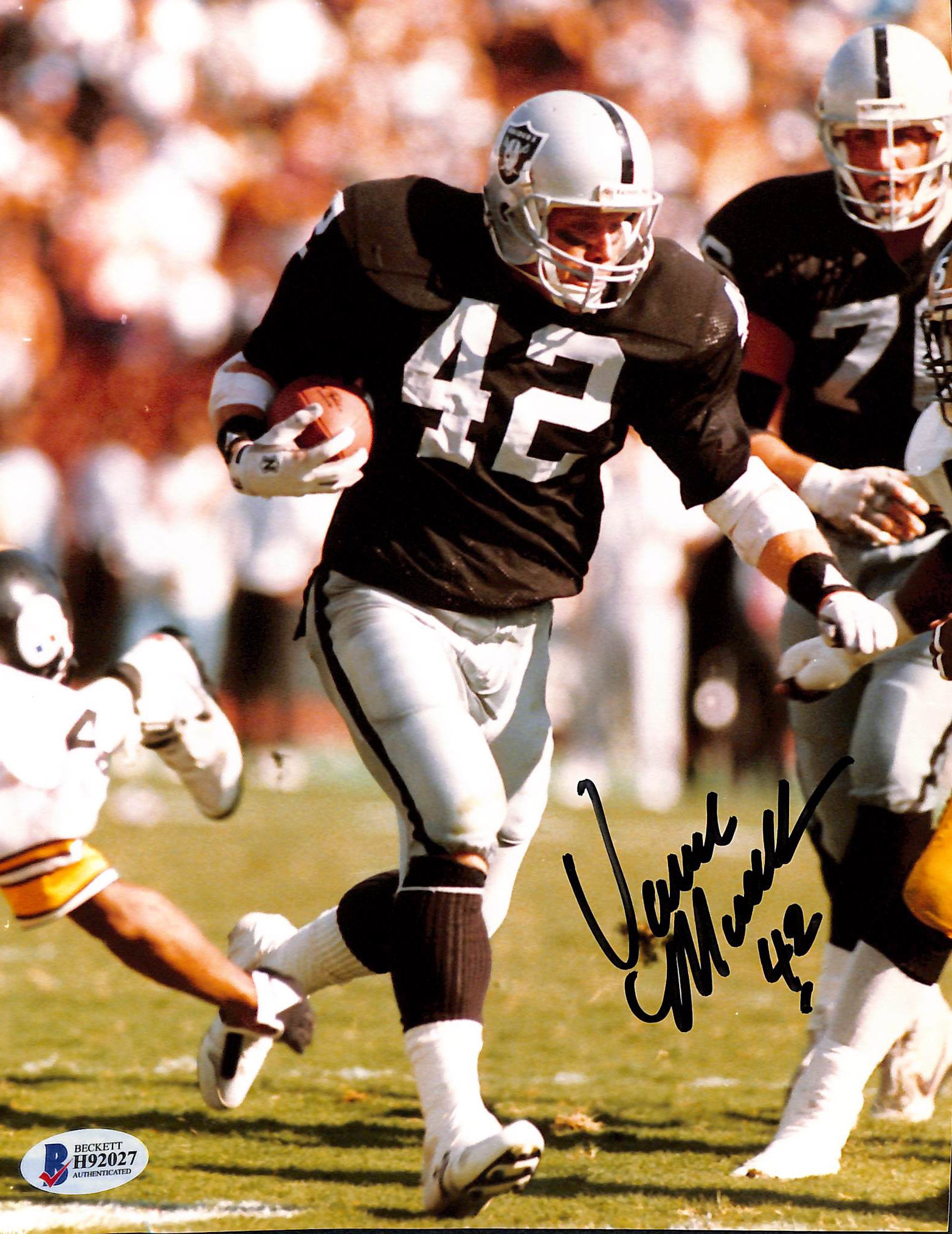 Raiders Vance McDonald Authentic Signed 8x10 Photo Autographed BAS