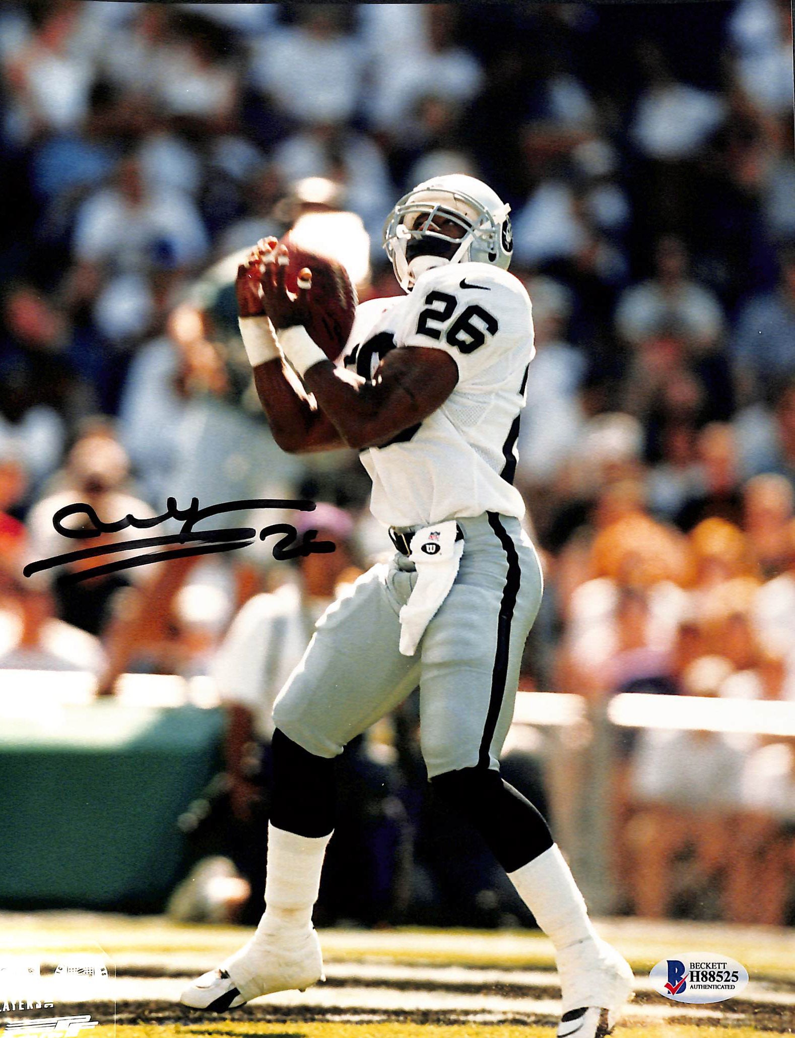 Raiders Napoleon Kaufman Authentic Signed 8x10 Photo Autographed BAS 2