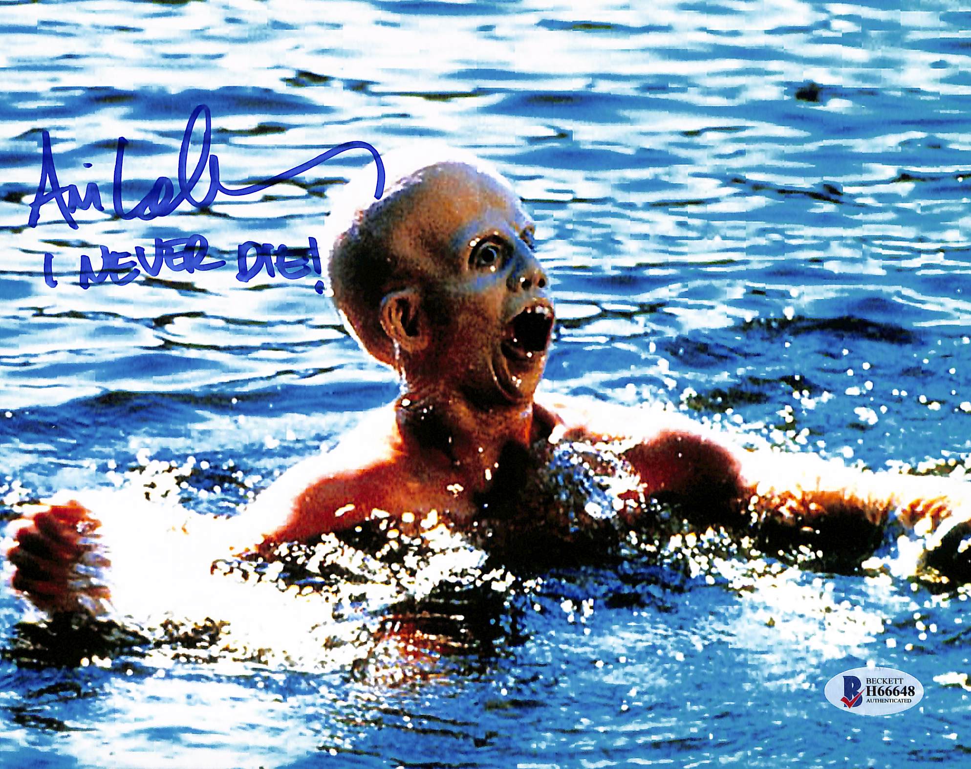 Ari Lehman Friday The 13th "I Never Die!" Authentic Signed 8x10 Photo BAS 5