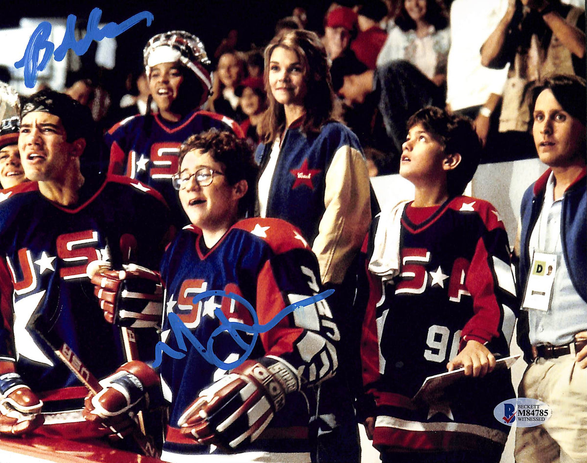 Mike Doherty & Brandon Adams Mighty Ducks Signed 8x10 Photo BAS Witness #M84785