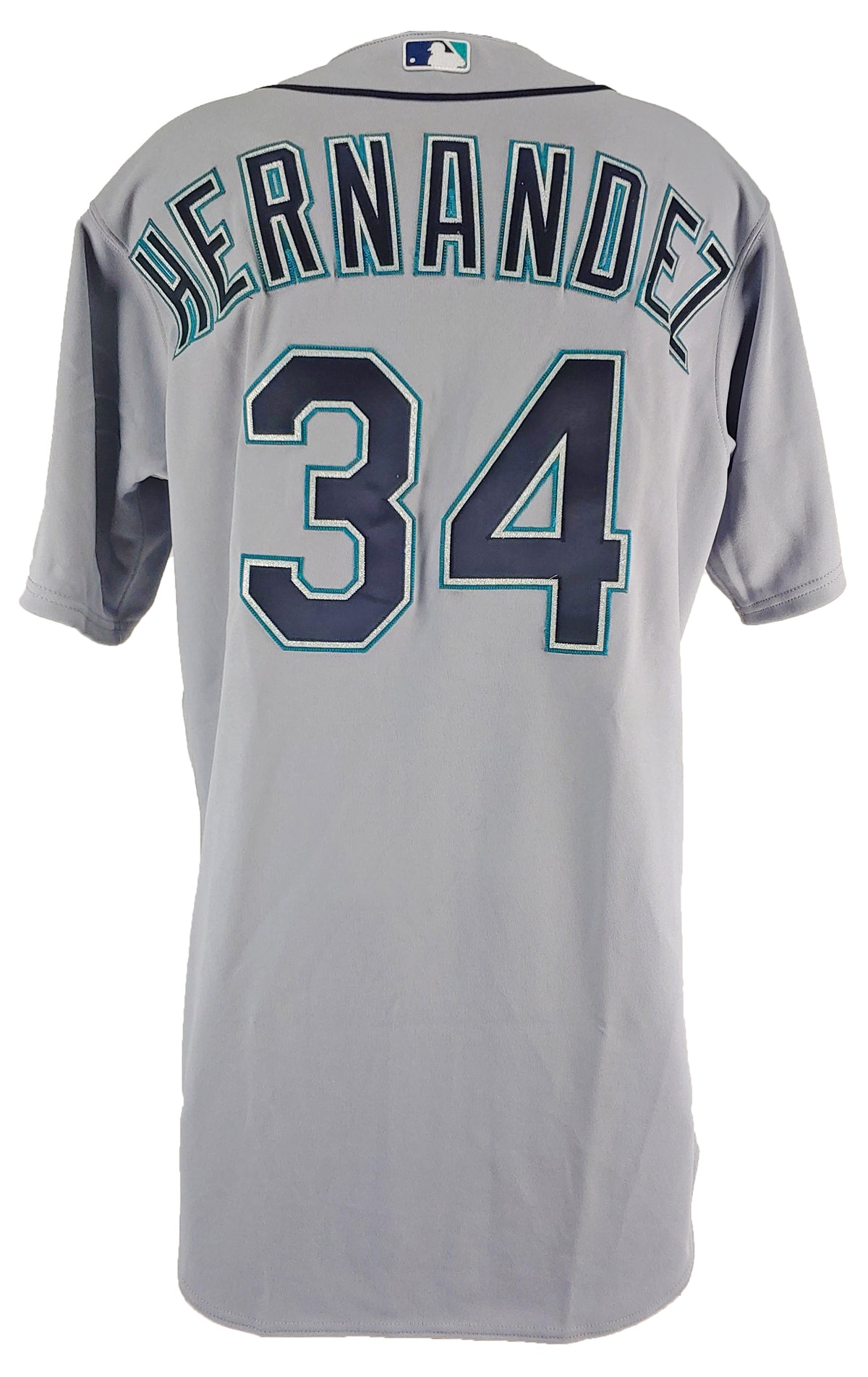 Mariners Felix Hernandez Game Used 2015 Grey Majestic Road Jersey w/ LOA