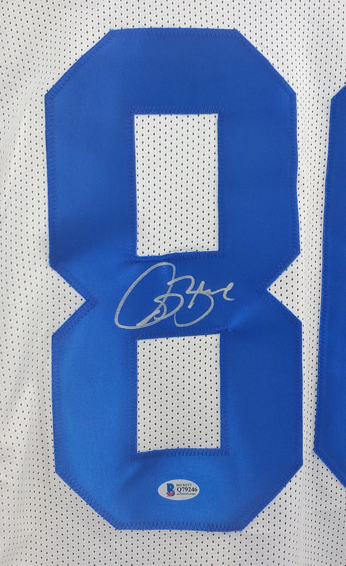 Rams Isaac Bruce Authentic Signed White Jersey Autographed BAS