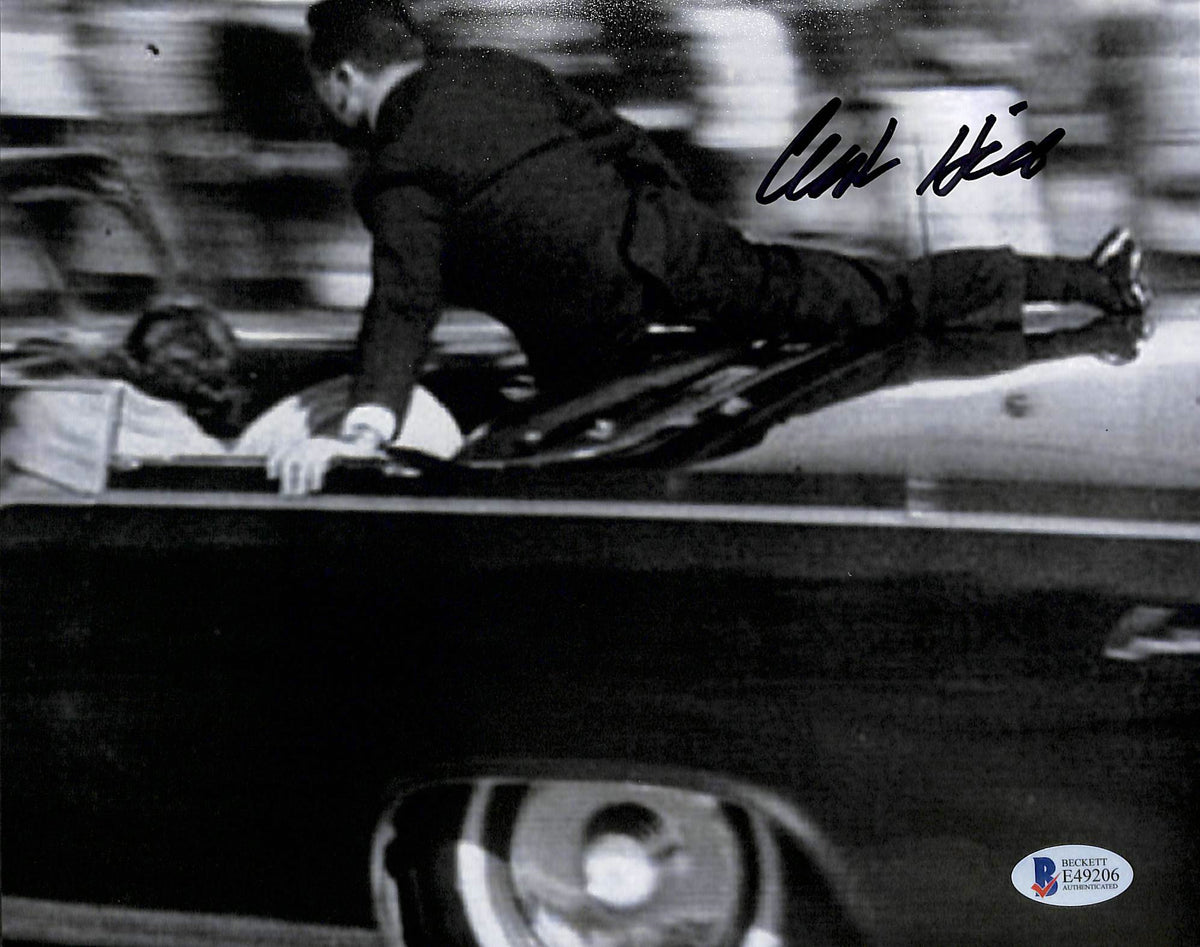 Clint Hill JFK Assassination Secret Service Agent Signed 8x10 Photo BAS #E49206
