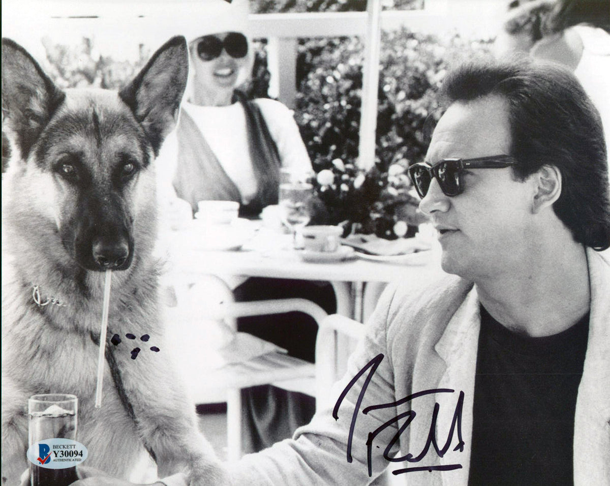 James Belushi K-9 Authentic Signed 8x10 Black & White Photo BAS #Y30094