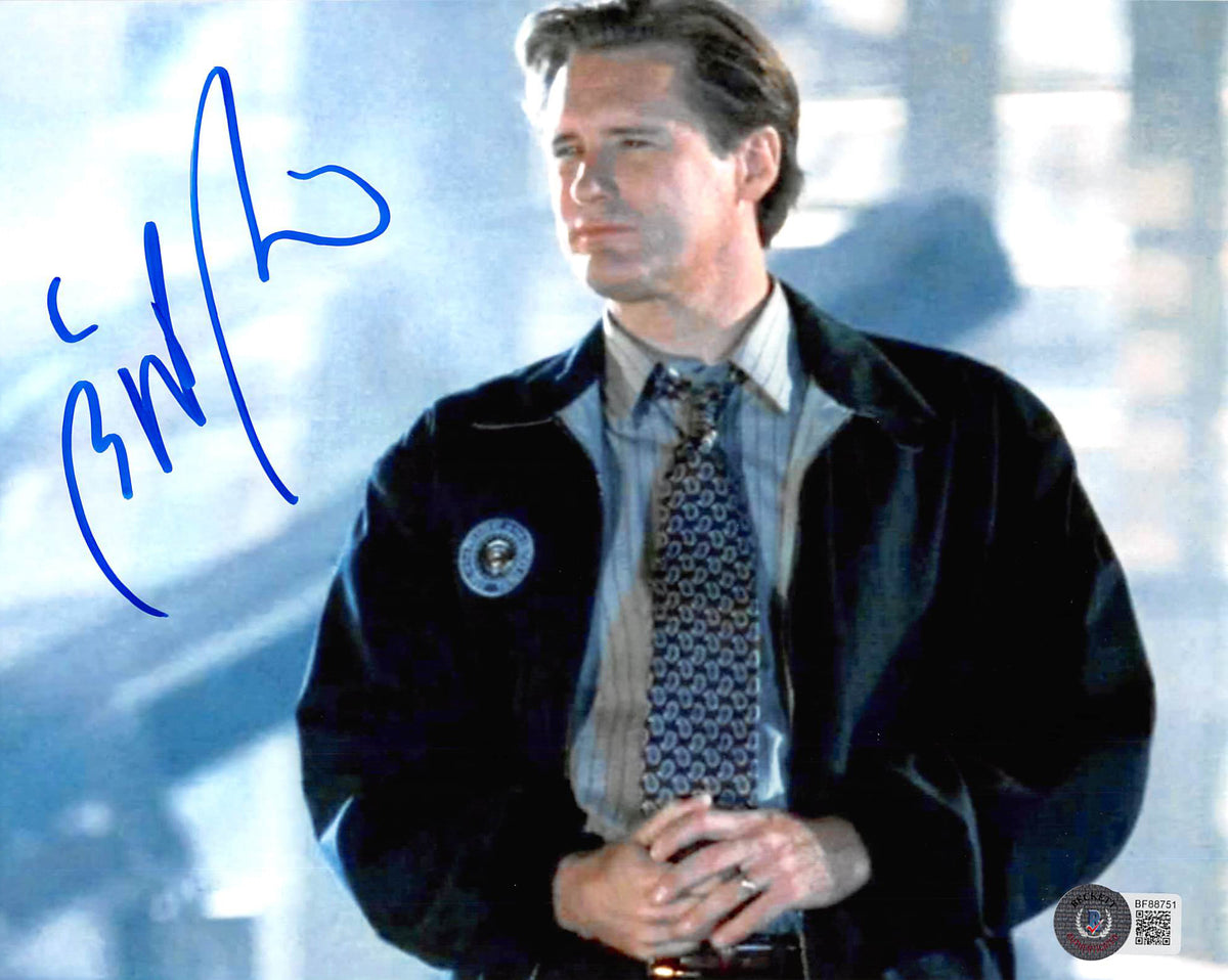 Bill Pulman Independence Day Authentic Signed 8x10 Photo BAS #BF88751