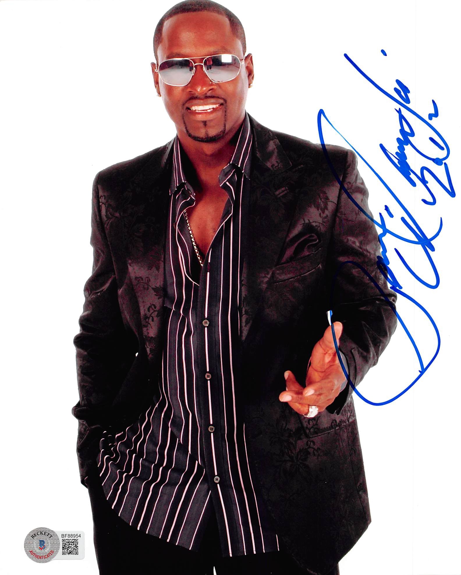 Johnny Gill New Edition "2012" Authentic Signed 8x10 Photo BAS #BF88954