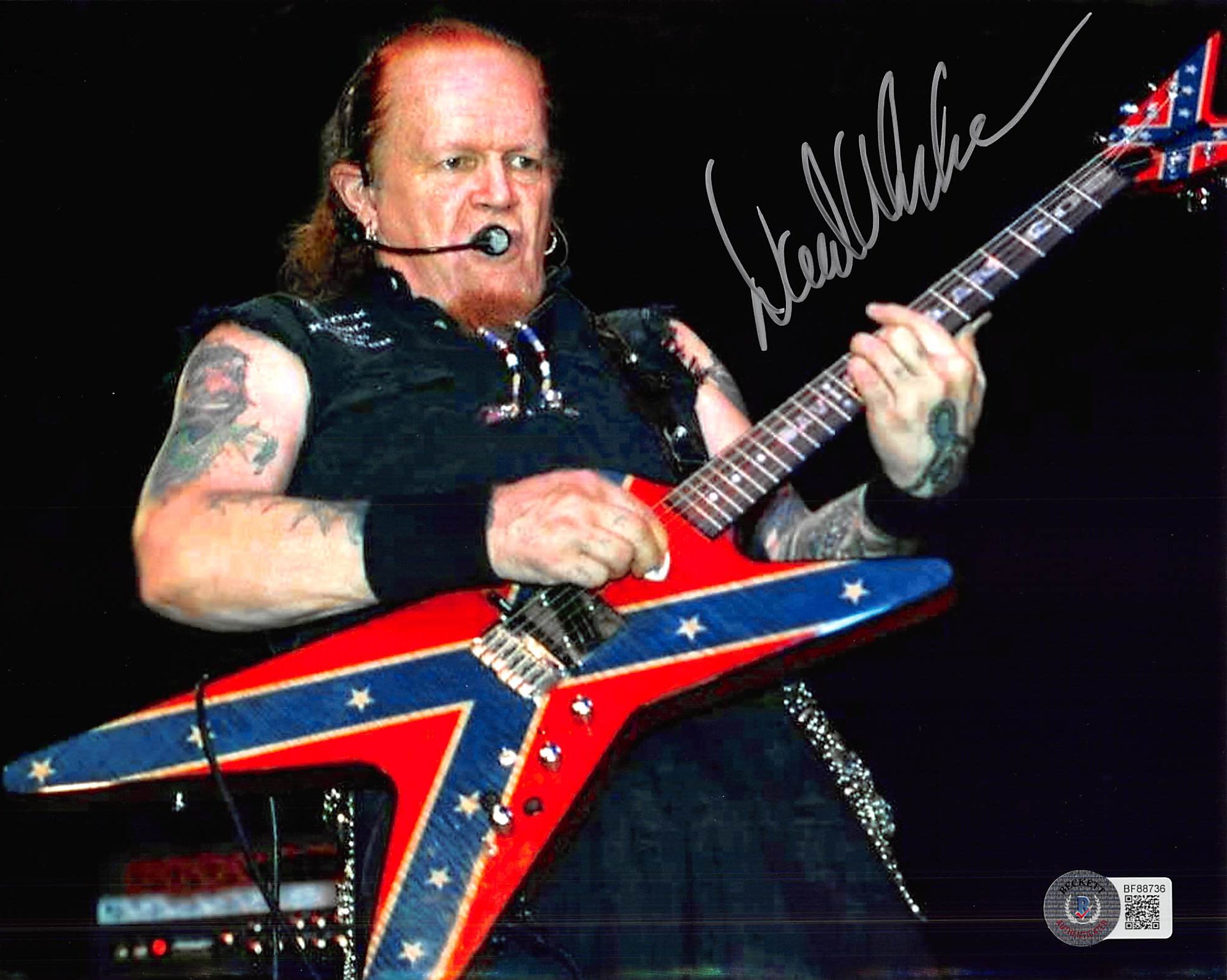 David Allan Coe Authentic Signed 8x10 Photo Autographed BAS #BF88736