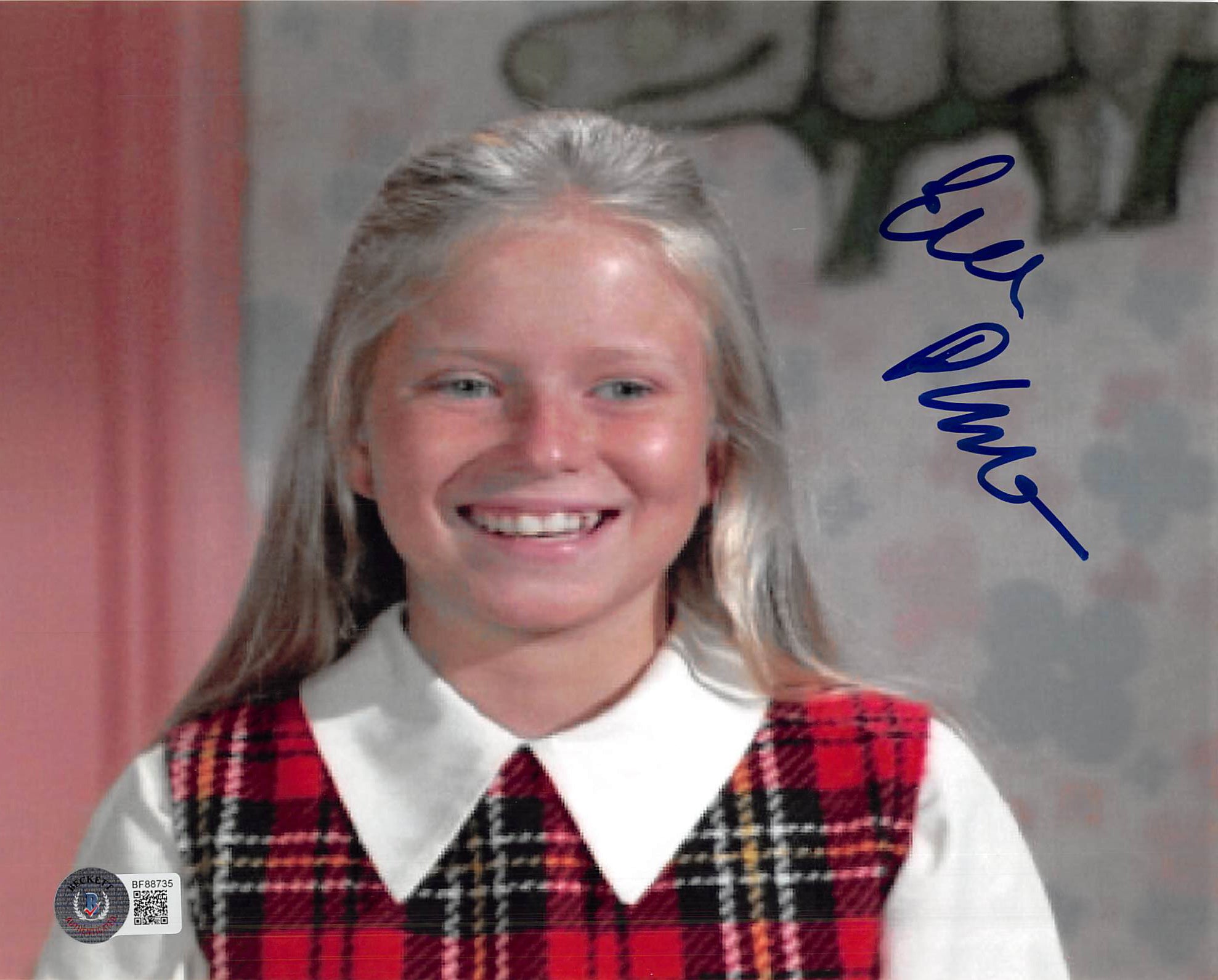 Eve Plumb The Brady Bunch Authentic Signed 8x10 Photo BAS #BF88735