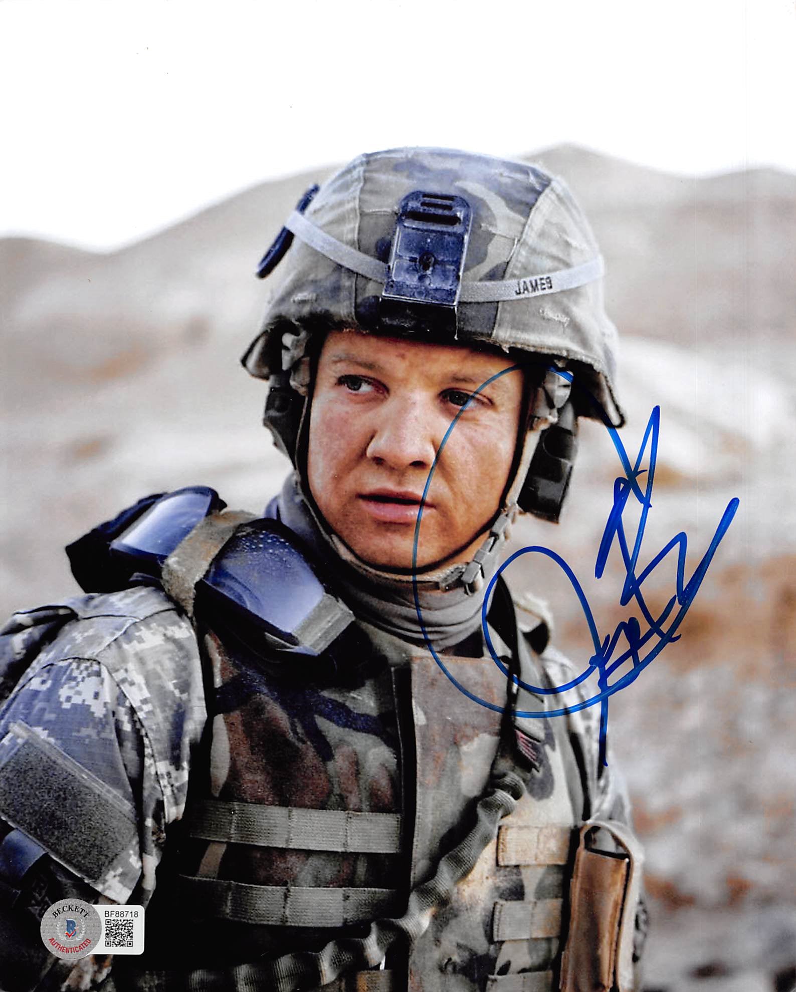 Jeremy Renner The Hurt Locker Authentic Signed 8x10 Photo BAS #BF88718