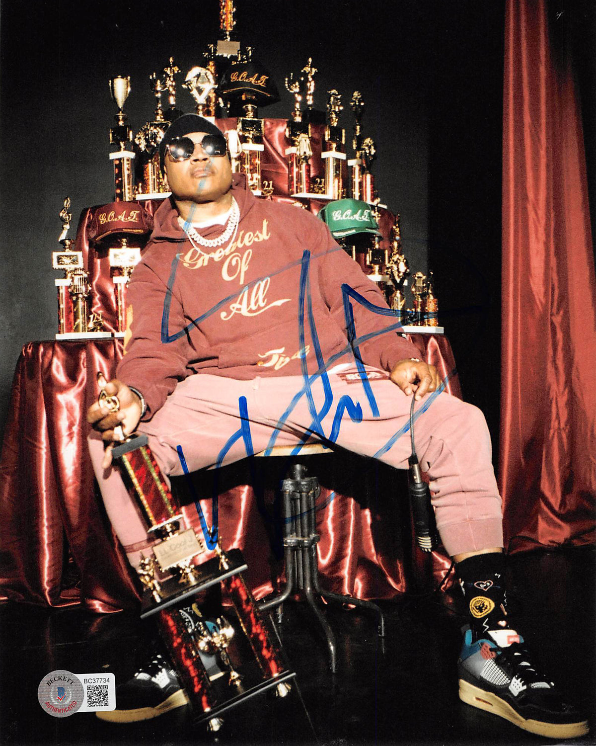 L.L. Cool J. Hip Hop Artist Authentic Signed 8x10 Photo Autographed BAS #BC37734