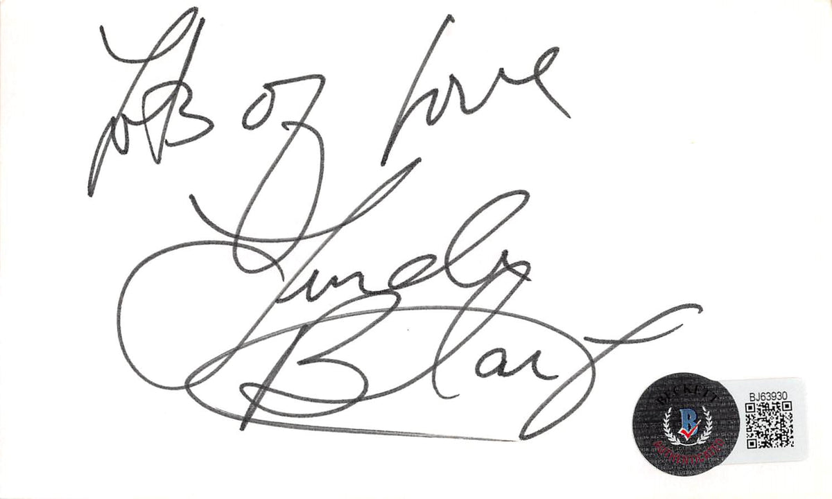 Linda Blair The Exorcist "Lots of Love" Signed 3x5 Index Card BAS #BJ63930
