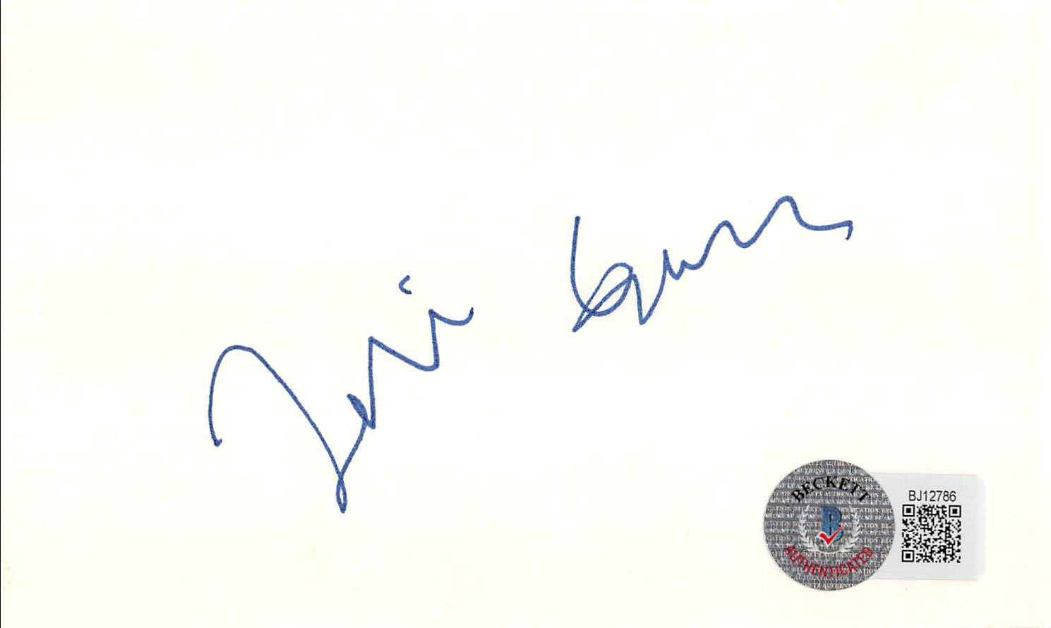 Teri Garr Young Frankenstein Authentic Signed 3x5 Index Card BAS #BJ12786