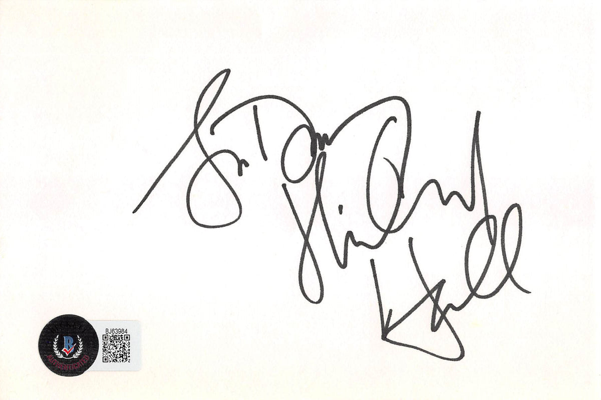 Anthony Michael Hall The Breakfast Club Signed 4x6 Index Card BAS #BJ63984