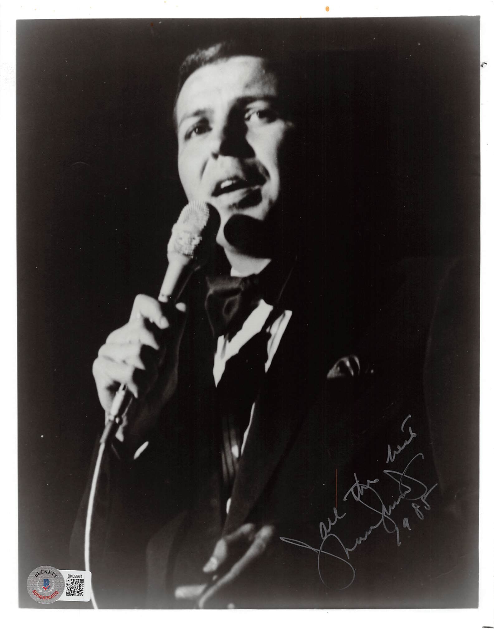 Frank Sinatra Jr. Singer "All The Best" Authentic Signed 8x10 Photo BAS #BK03964