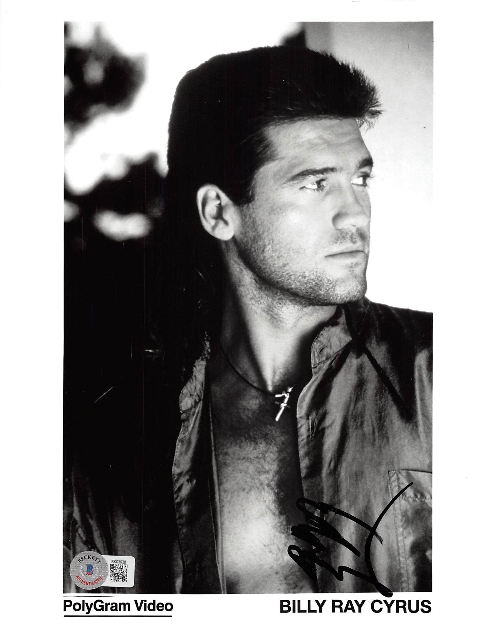 Billy Ray Cyrus Country Musician Authentic Signed 8x10 Photo BAS #BK03938