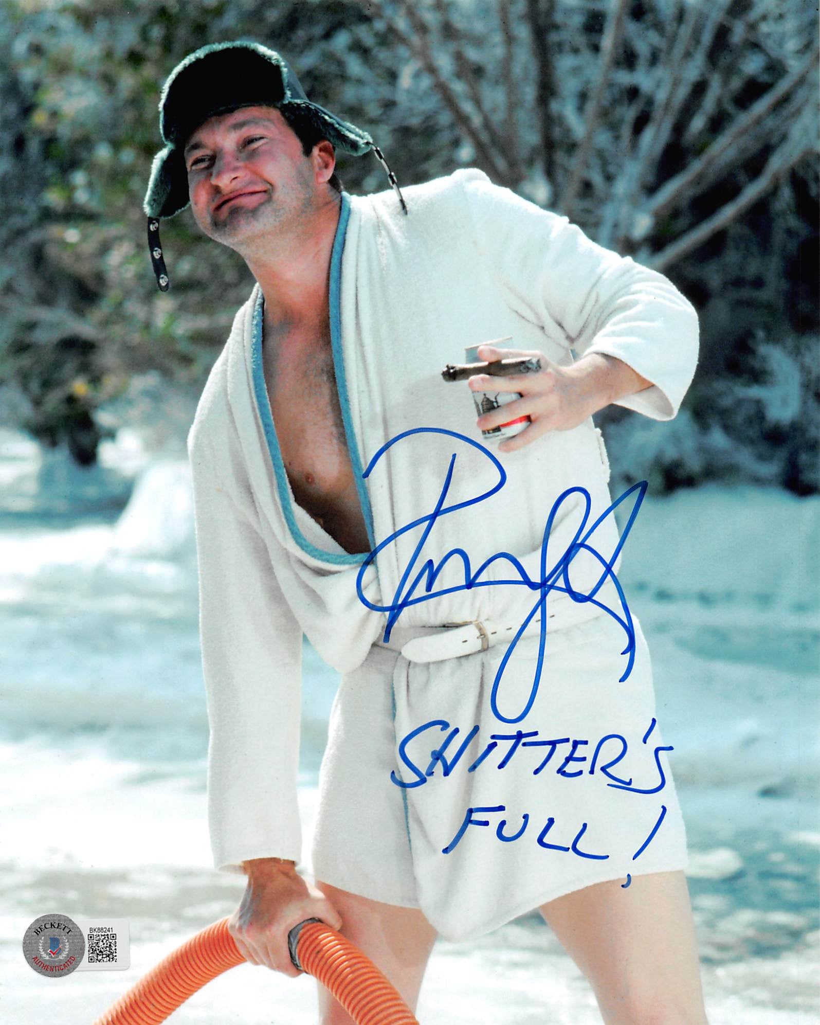 Randy Quaid Christmas Vacation "S******'s Full!" Signed 8x10 Photo BAS #BK88241