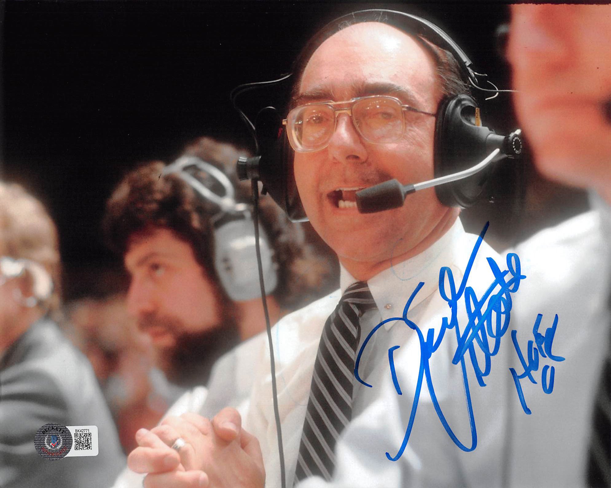 Dick Vitale "HOF 08" Authentic Signed 8x10 Photo Autographed BAS #BK42771