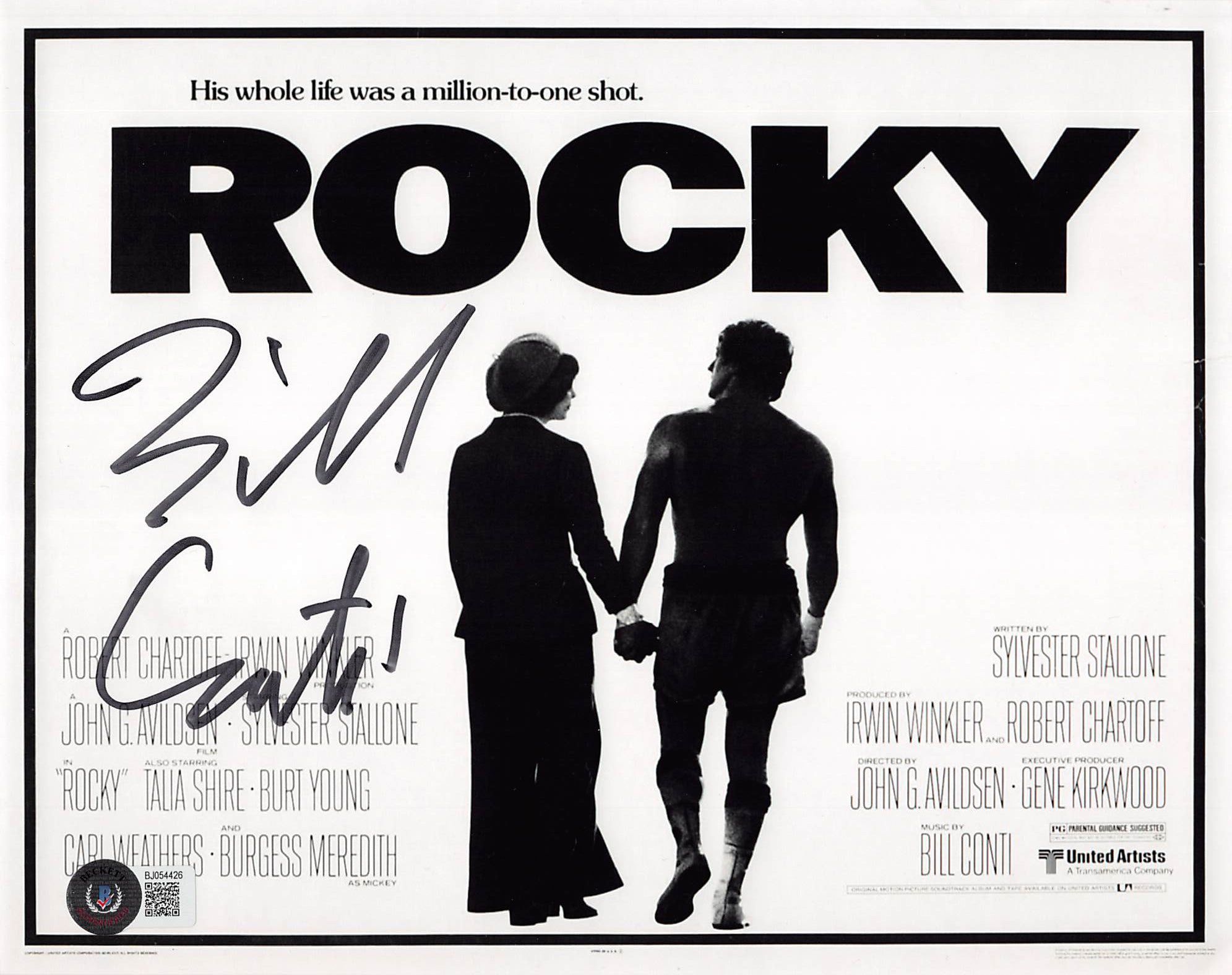 Bill Conti Rocky Authentic Signed 8x10 Photo Autographed BAS #BJ054426