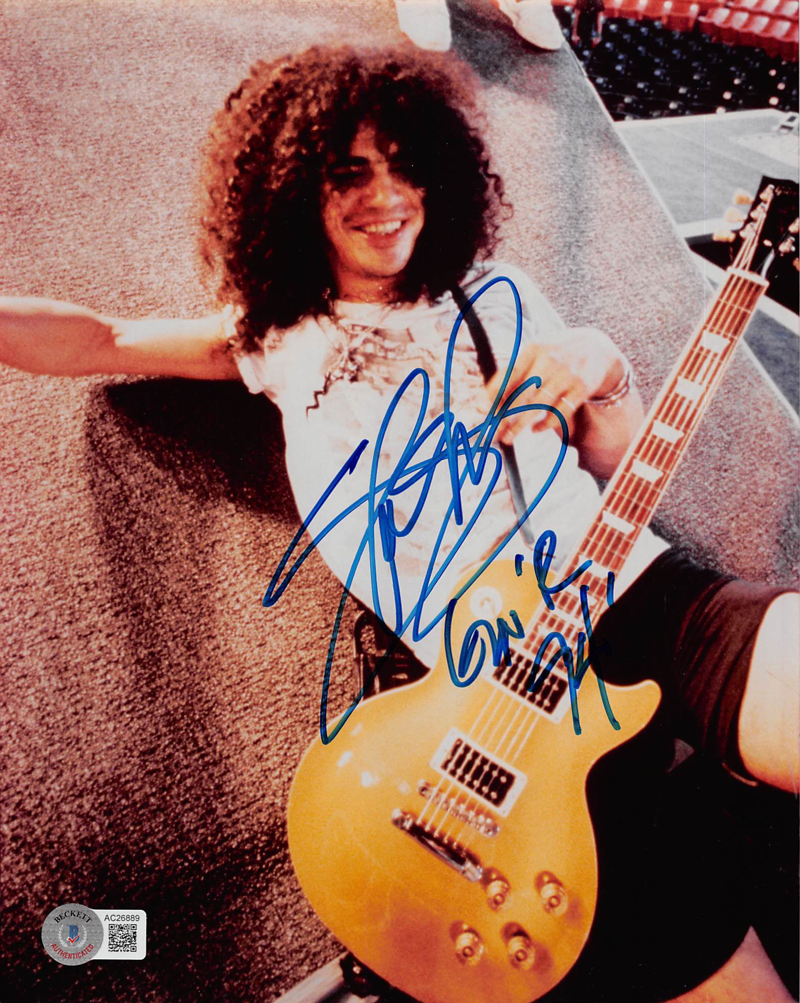 Slash Guns N' Roses Authentic Signed 8x10 Photo Autographed BAS #AC26889