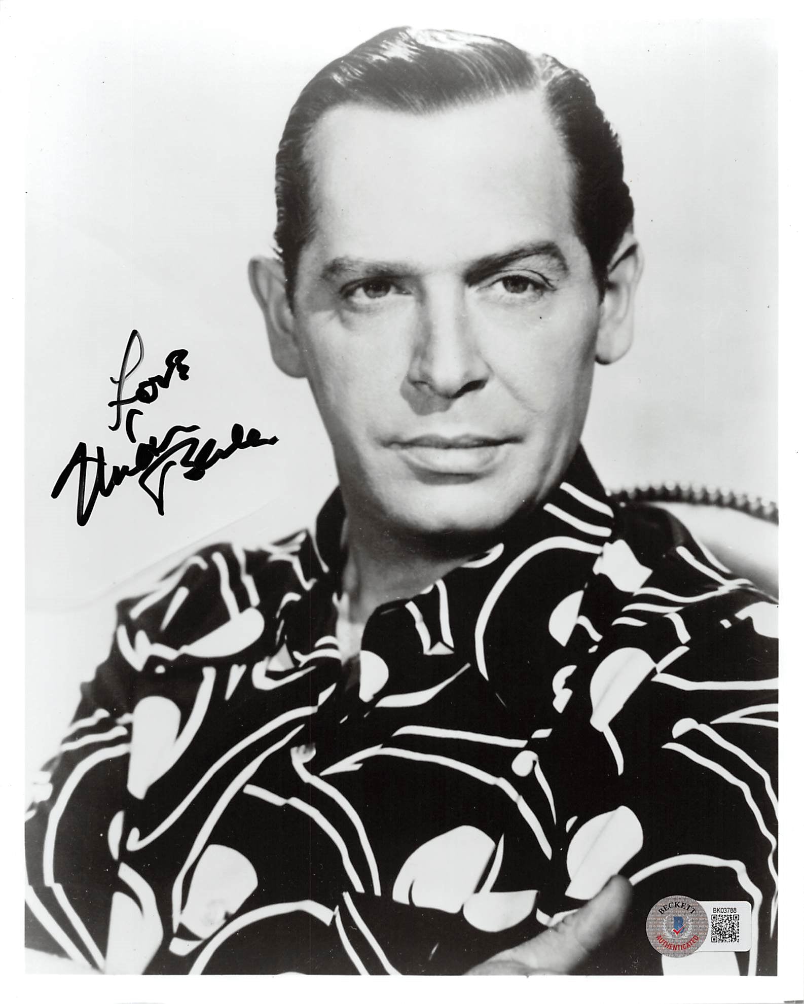 Milton Berle The Milton Berle Show "Love" Signed 8x10 Photo BAS #BK03788