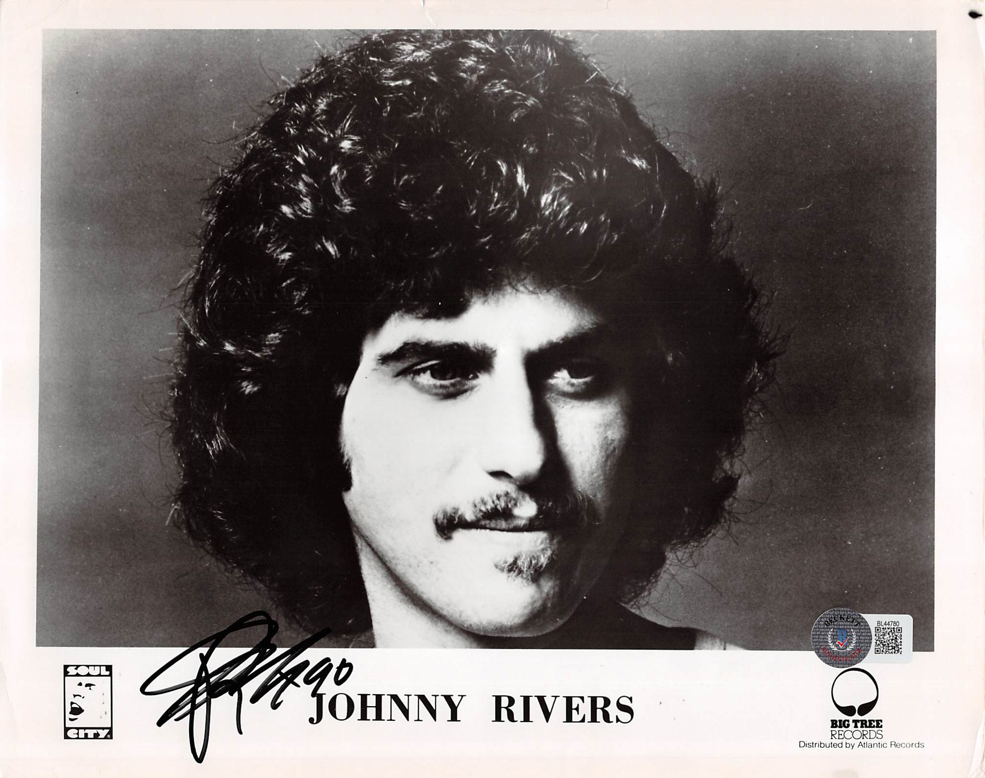 Johnny Rivers Authentic Signed 8x10 Black & White Photo Autographed BAS #BL44780