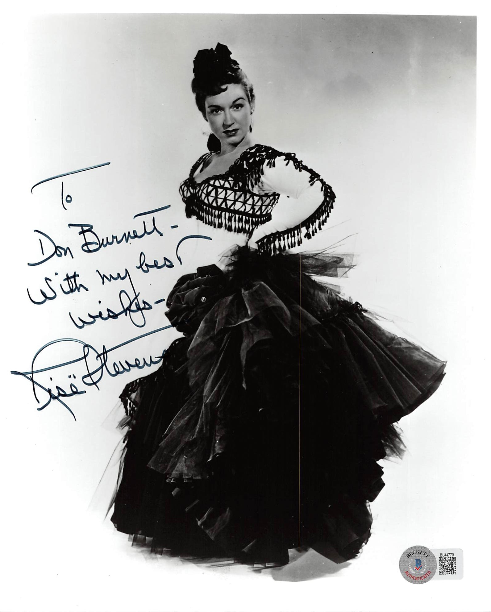 Rise Stevens Going My Way "Best Wishes" Authentic Signed 8x10 Photo BAS #BL44779