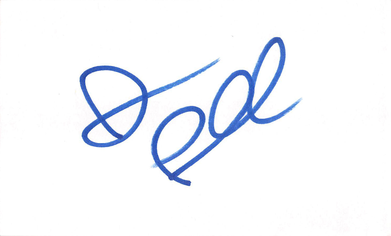 Drew Powell Gotham Authentic Signed 3x5 Index Card Autographed BAS #BL96224
