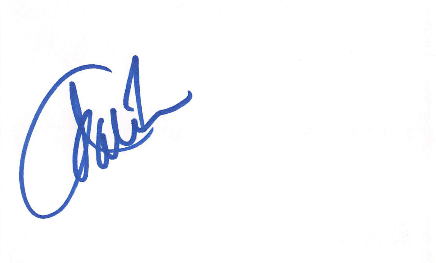 Marie Osmond Donny and Marie Authentic Signed 3x5 Index Card BAS #BL96232