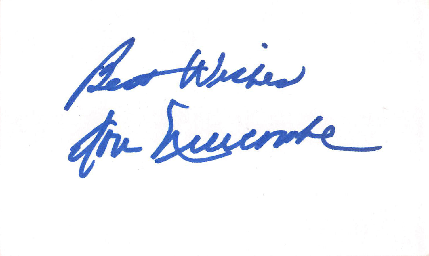 Dodgers Don Newcombe Authentic Signed 3x5 Index Card Autographed BAS #BL96242