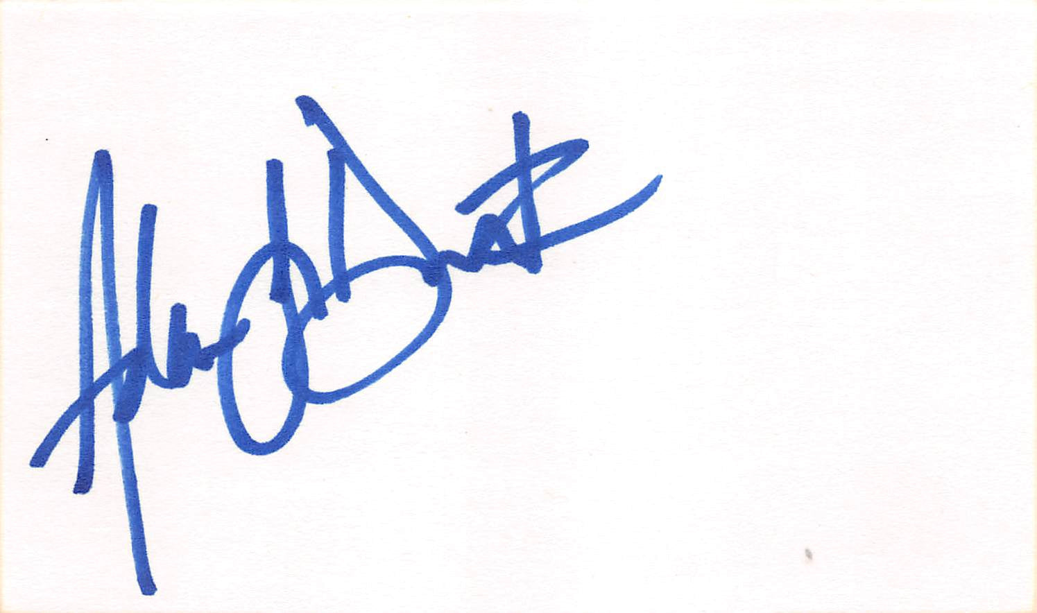 Adam Duritz Counting Crows Authentic Signed 3x5 Index Card BAS #BL96302