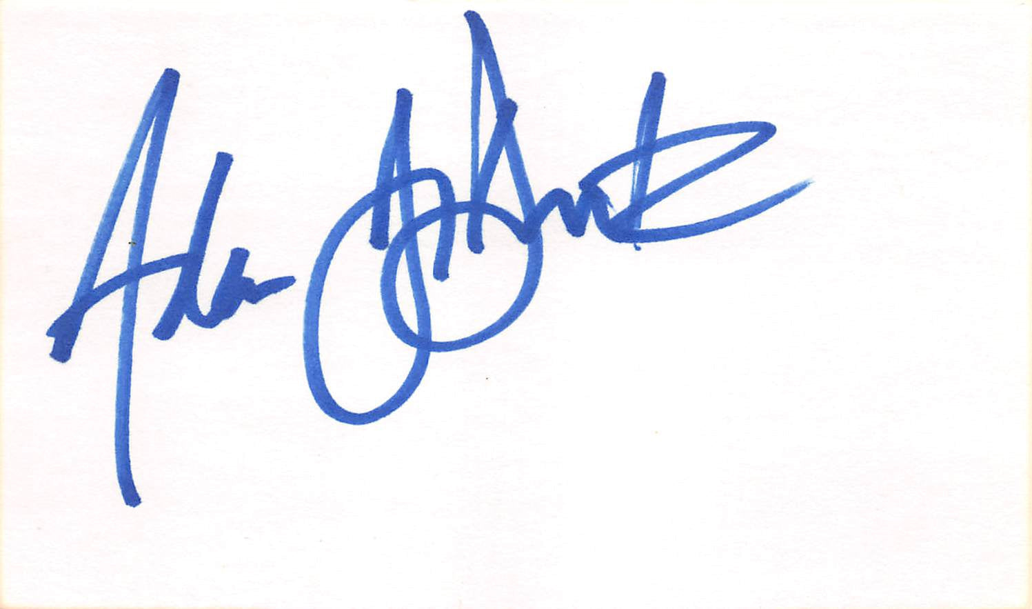 Adam Duritz Counting Crows Authentic Signed 3x5 Index Card BAS #BL96331