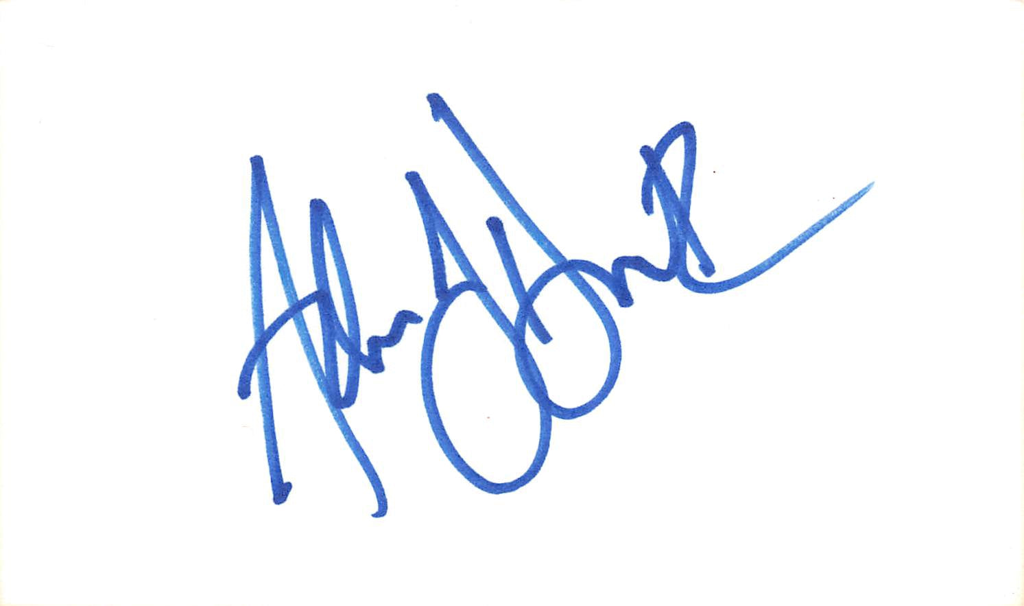 Adam Duritz Counting Crows Authentic Signed 3x5 Index Card BAS #BL96332