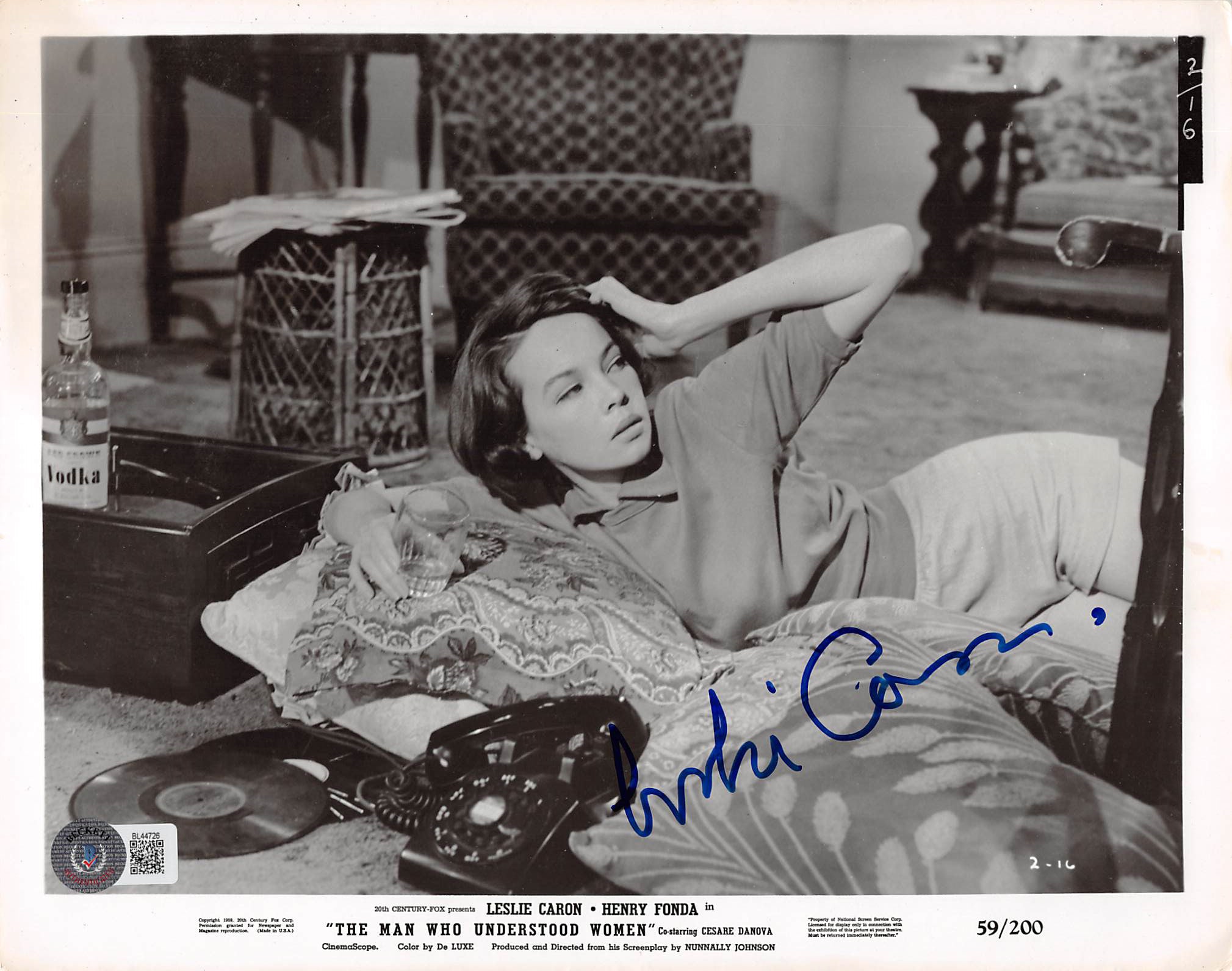 Leslie Caron The Man Who Understood Women Signed 8x10 Photo BAS #BL44726