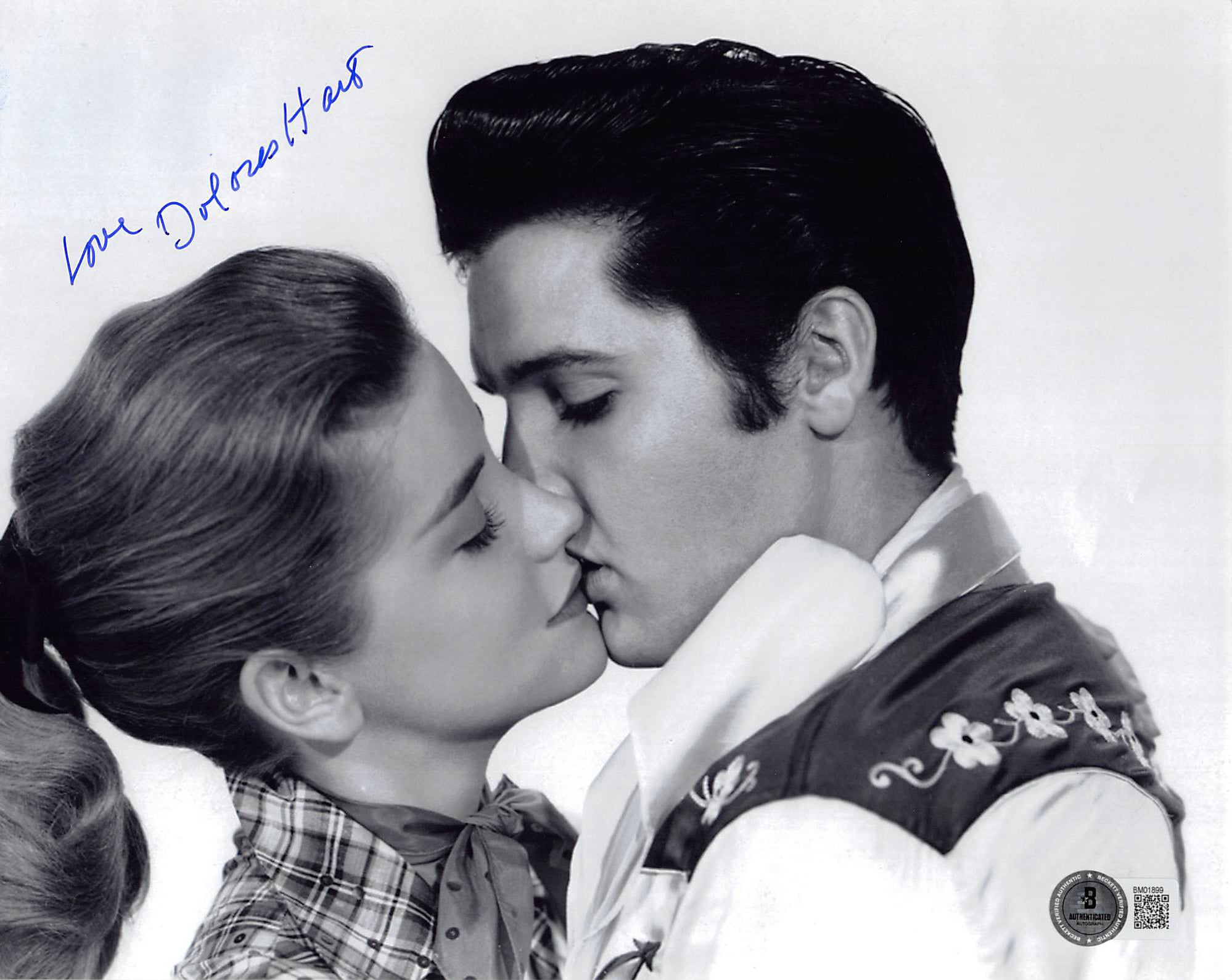 Dolores Hart Loving You "Love" Authentic Signed 8x10 Photo BAS #BM01899